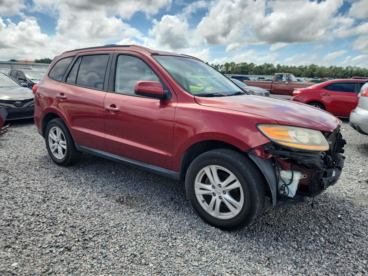 2010 Hyundai Santa Fe Se Red vin: 5NMSH4AG7AH392125
