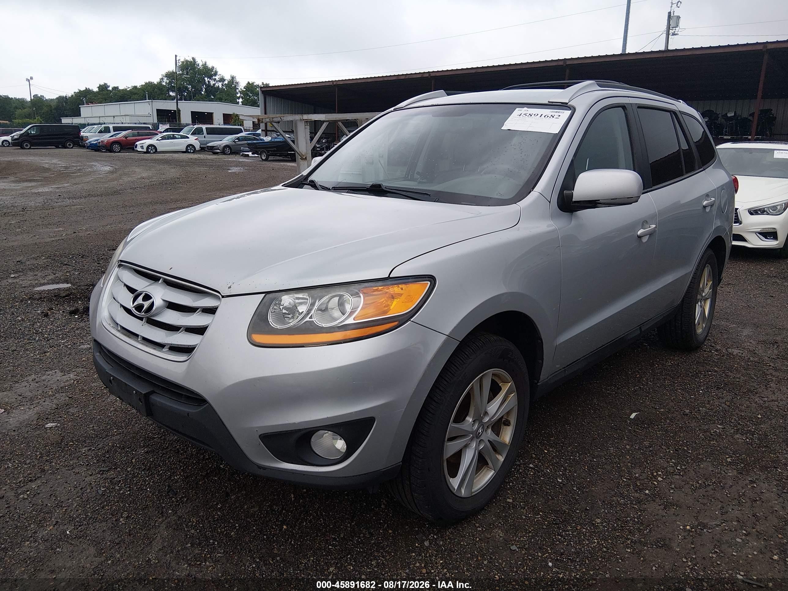 2010 Hyundai Santa Fe Se Silver vin: 5NMSH4AG8AH342074