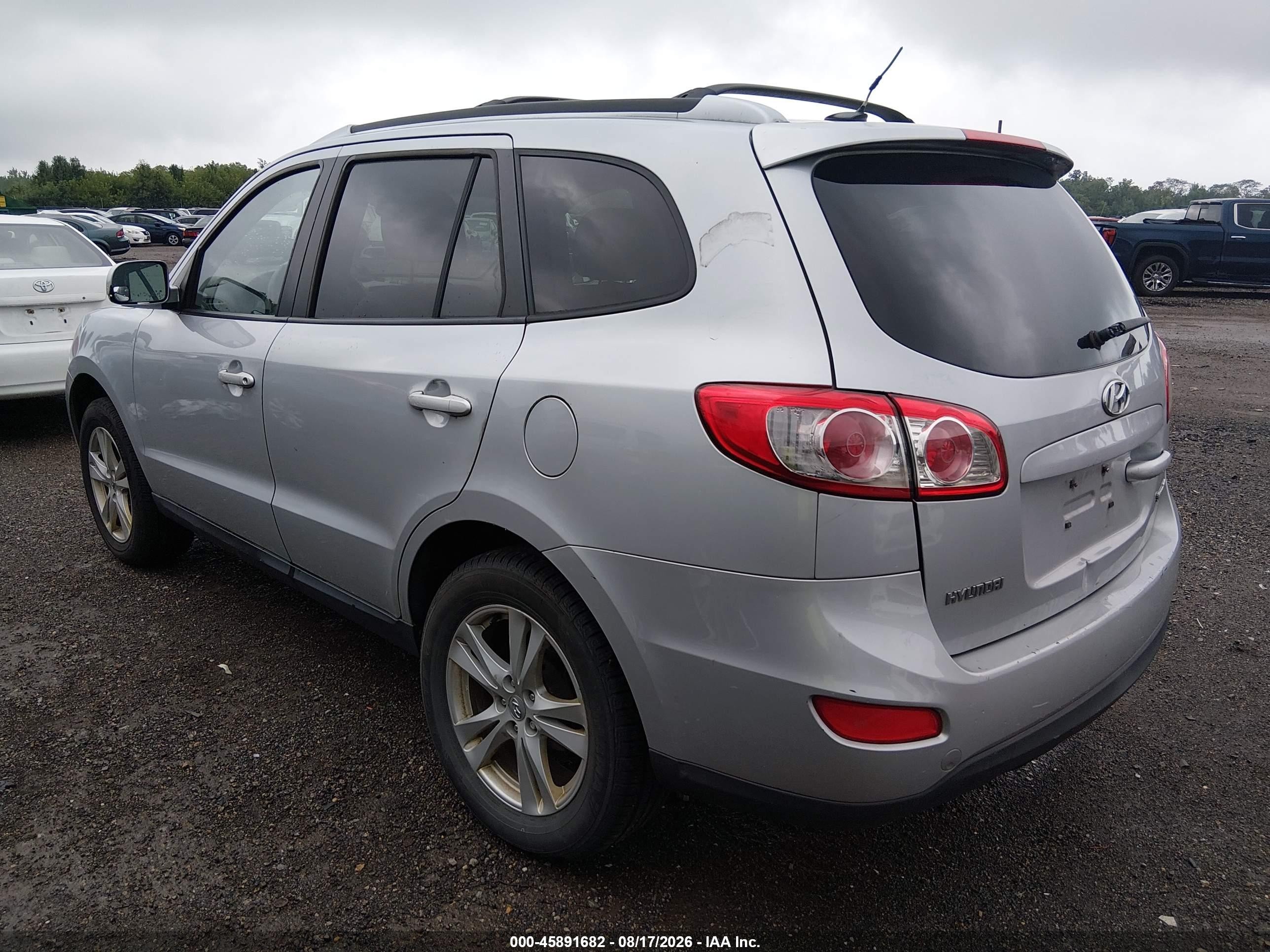 2010 Hyundai Santa Fe Se Silver vin: 5NMSH4AG8AH342074