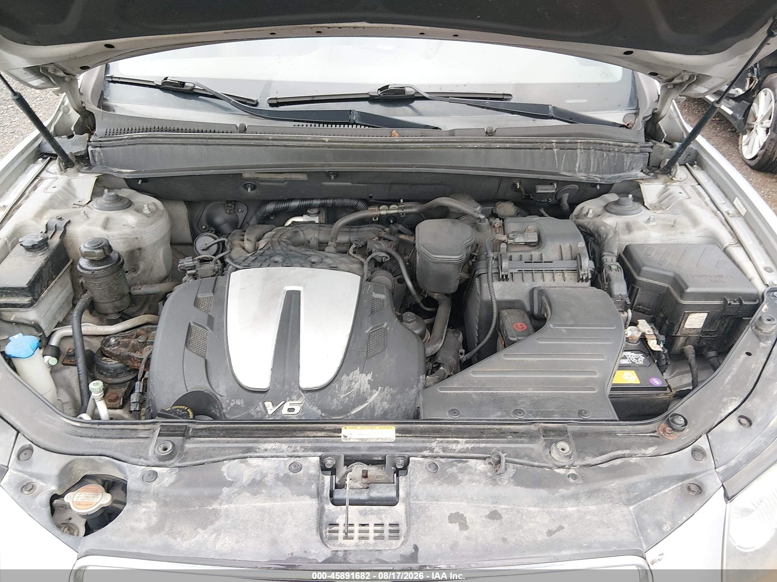 2010 Hyundai Santa Fe Se Silver vin: 5NMSH4AG8AH342074