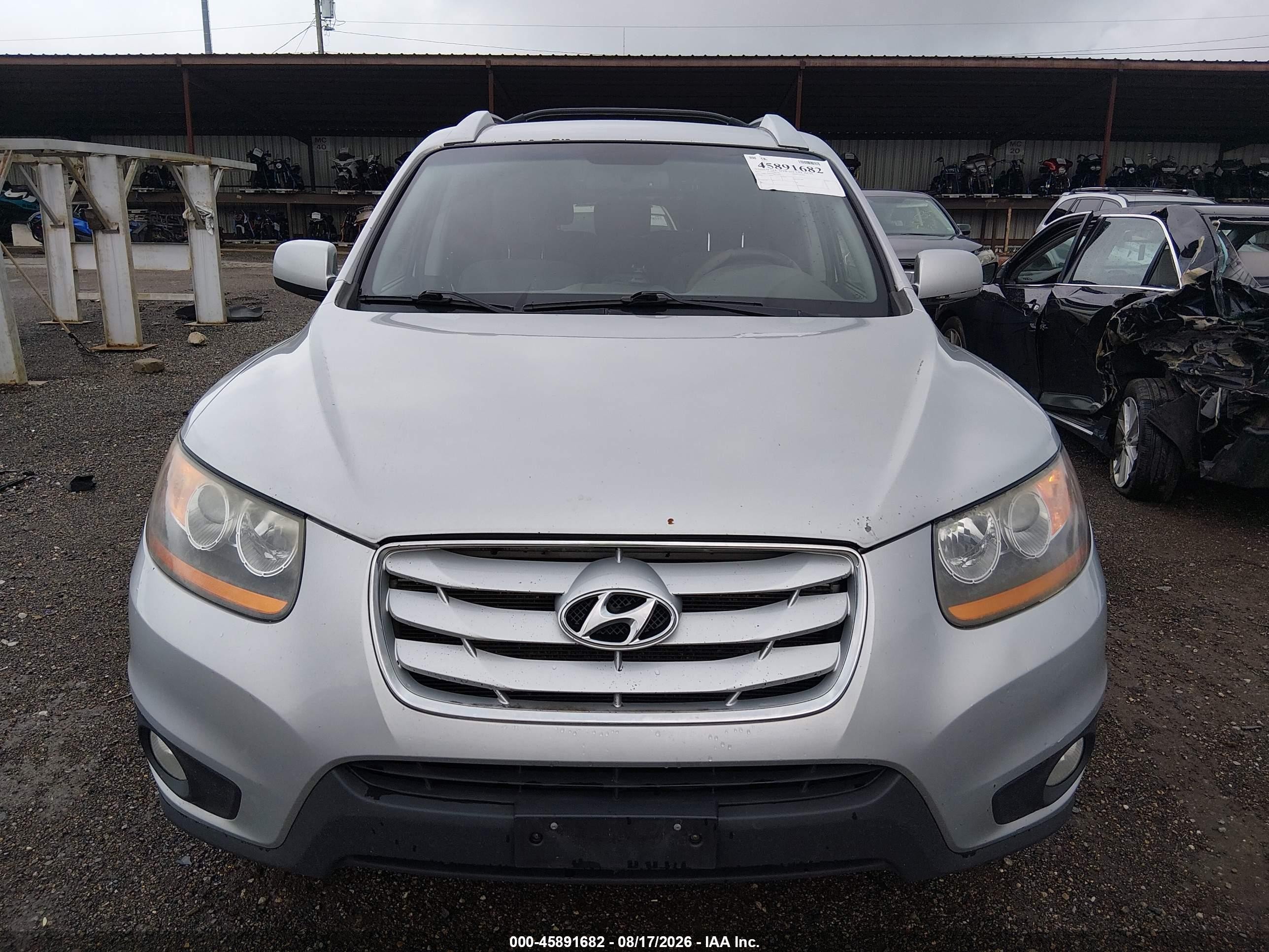 2010 Hyundai Santa Fe Se Silver vin: 5NMSH4AG8AH342074