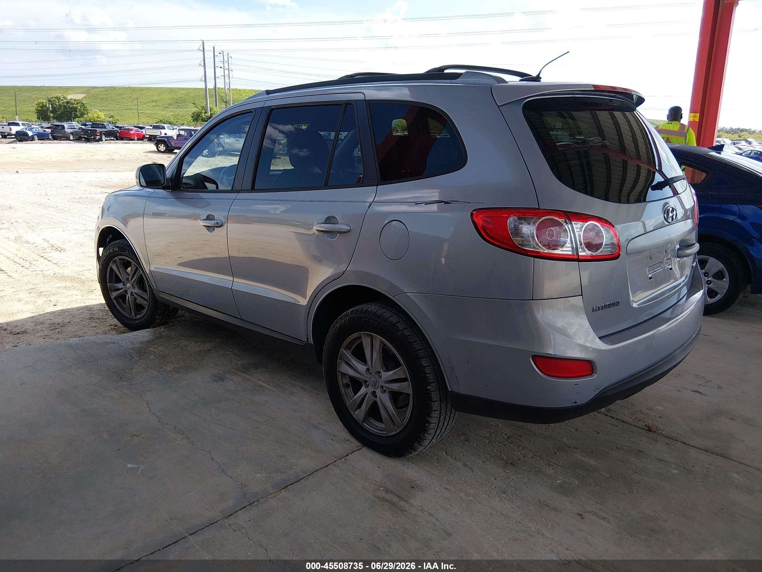 2010 Hyundai Santa Fe Se Light Blue vin: 5NMSH4AG8AH399696