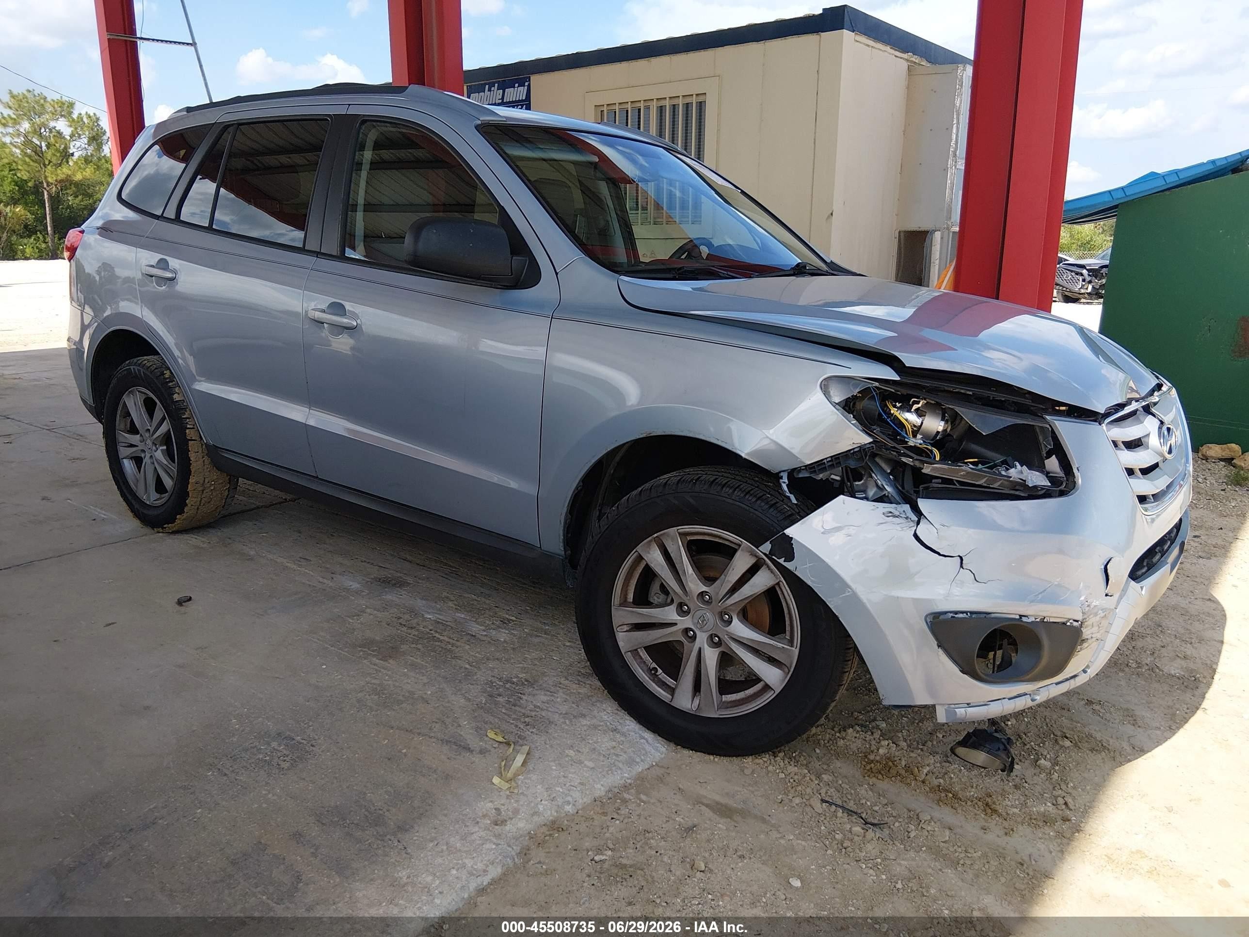 2010 Hyundai Santa Fe Se Light Blue vin: 5NMSH4AG8AH399696