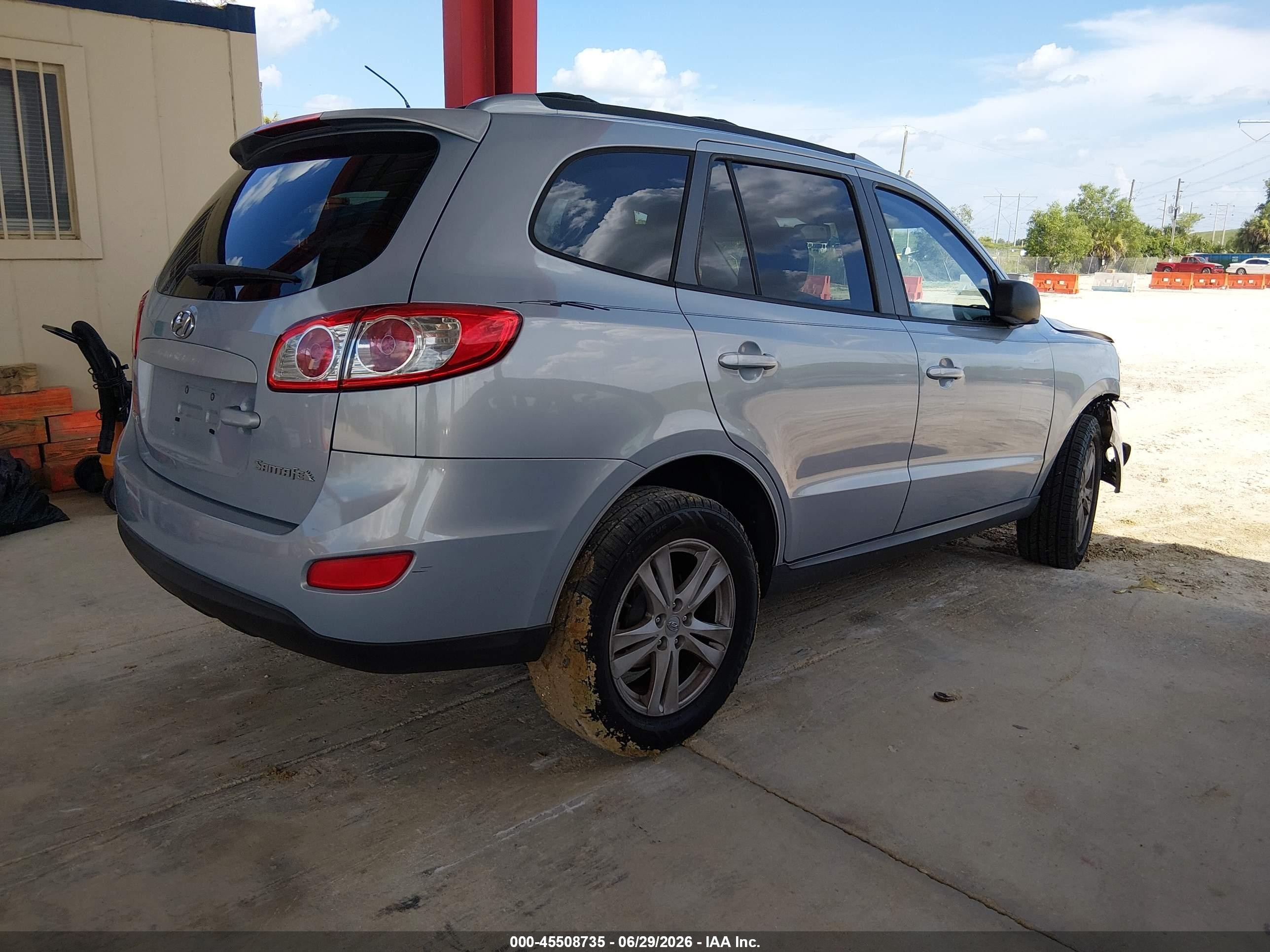 2010 Hyundai Santa Fe Se Light Blue vin: 5NMSH4AG8AH399696