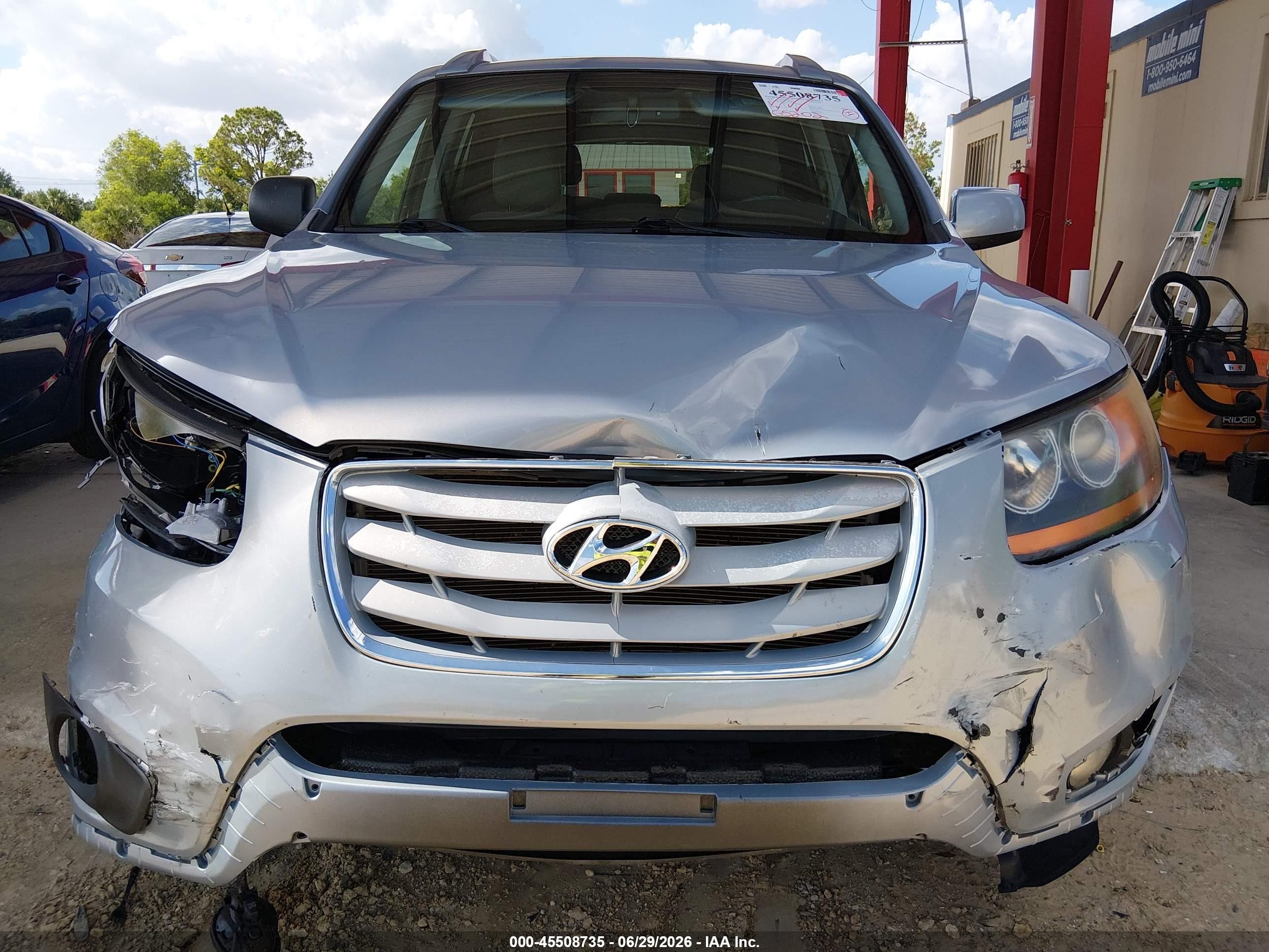 2010 Hyundai Santa Fe Se Light Blue vin: 5NMSH4AG8AH399696