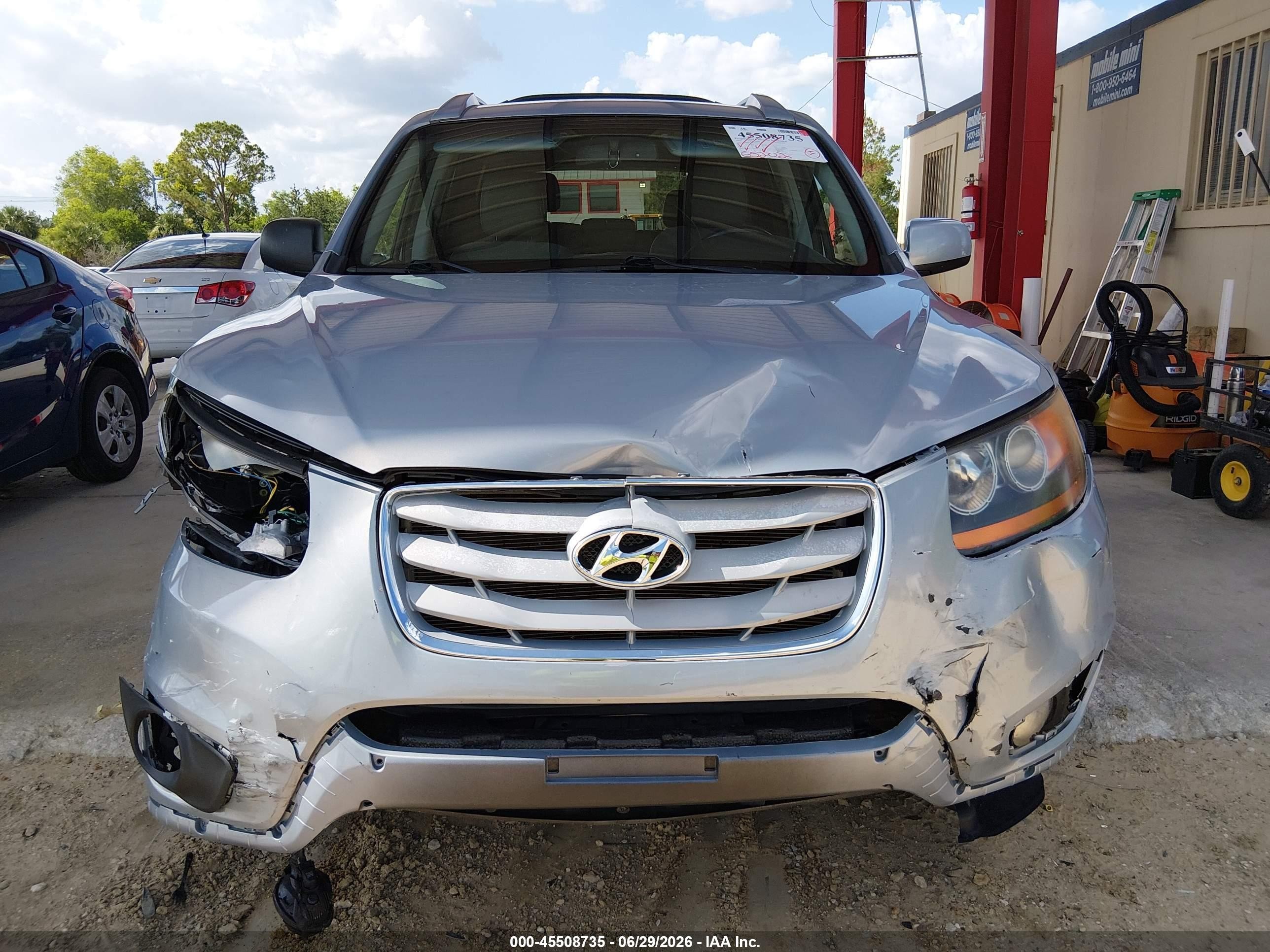 2010 Hyundai Santa Fe Se Light Blue vin: 5NMSH4AG8AH399696
