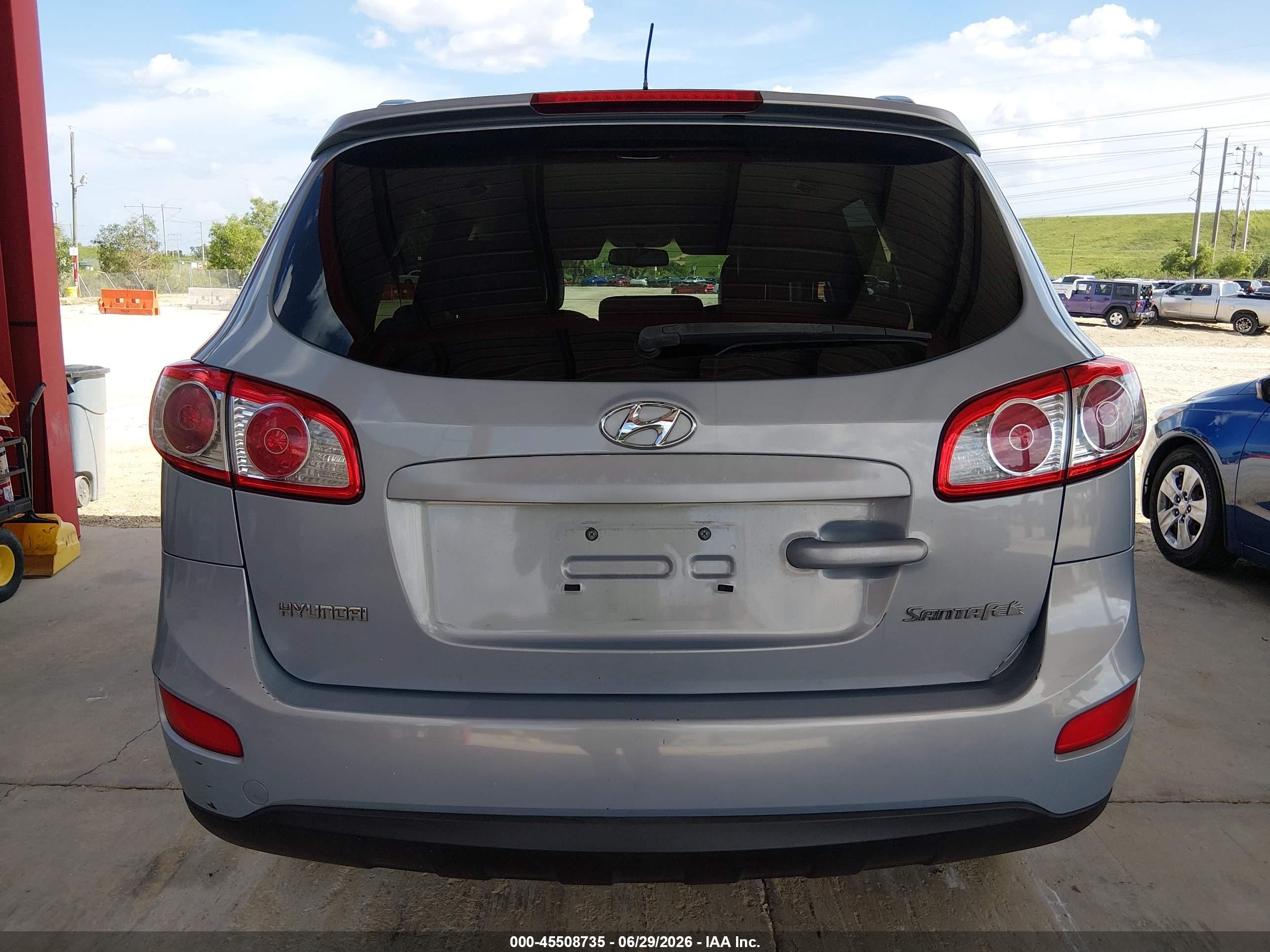 2010 Hyundai Santa Fe Se Light Blue vin: 5NMSH4AG8AH399696