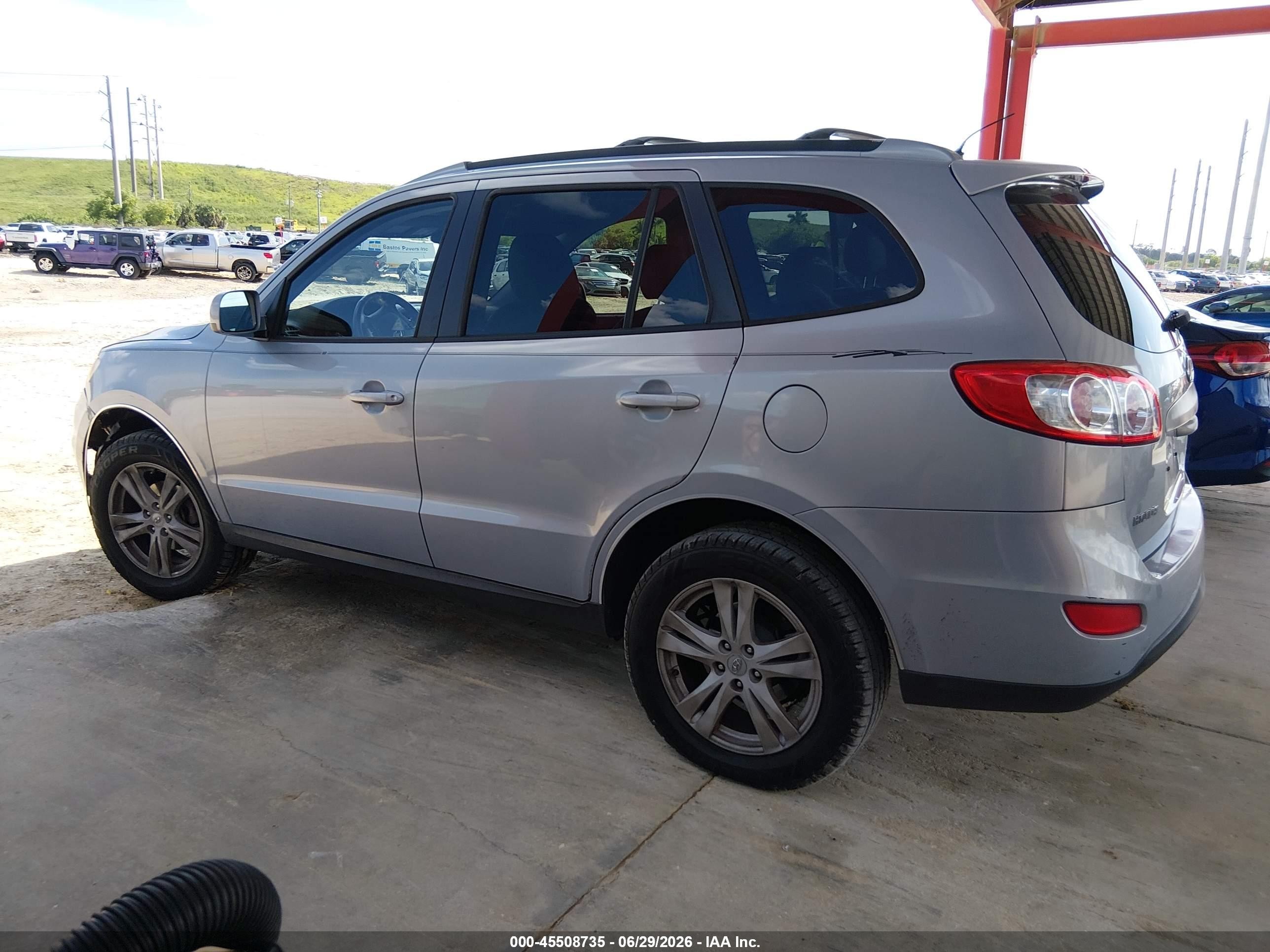 2010 Hyundai Santa Fe Se Light Blue vin: 5NMSH4AG8AH399696