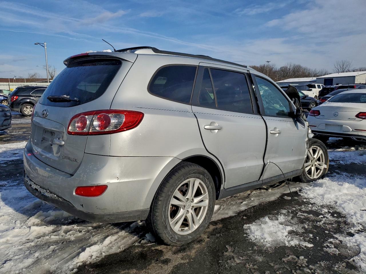 2010 Hyundai Santa Fe Se Silver vin: 5NMSH4AGXAH403621