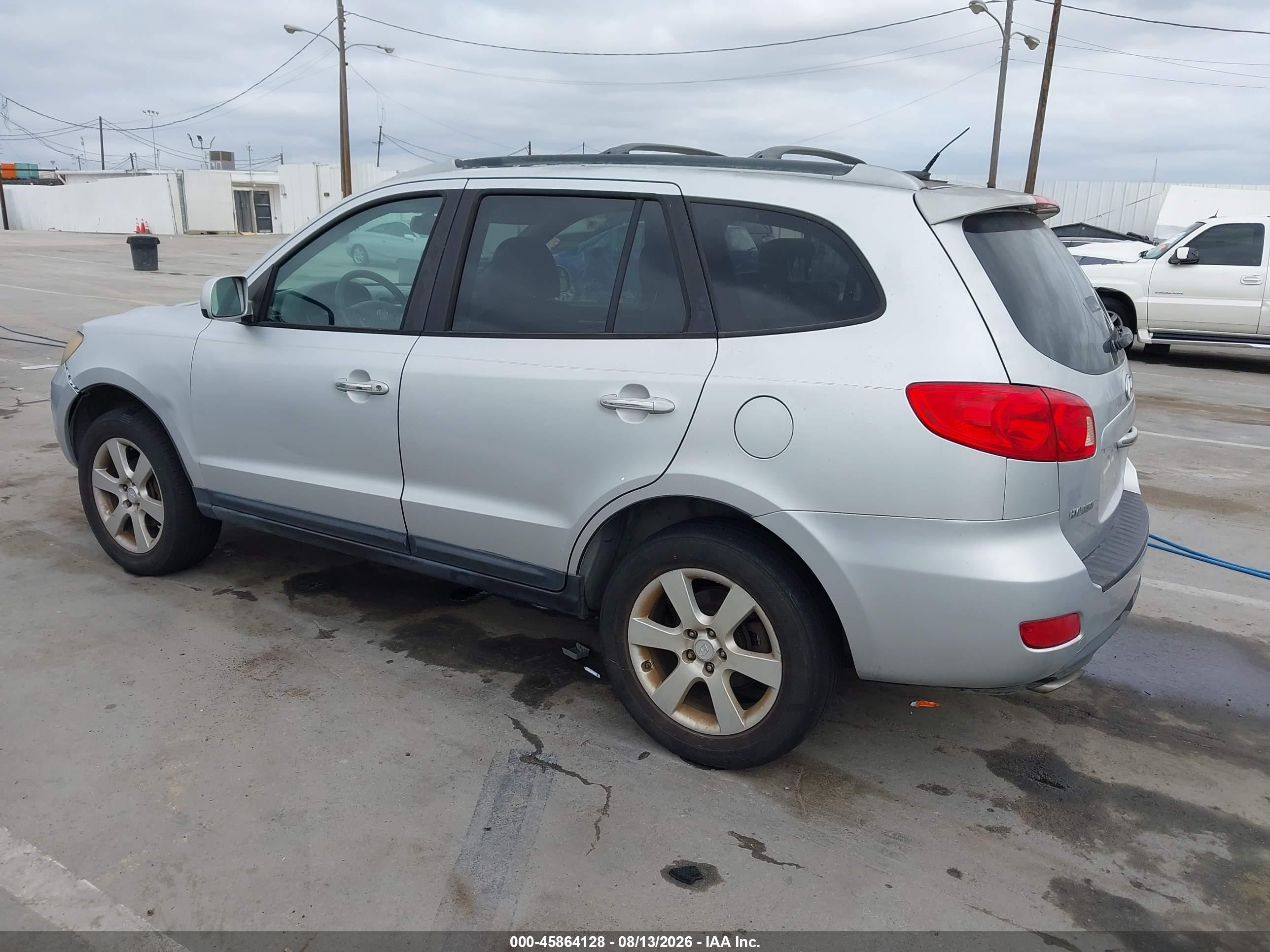 2007 Hyundai Santa Fe Limited/se Silver vin: 5NMSH73E07H045208