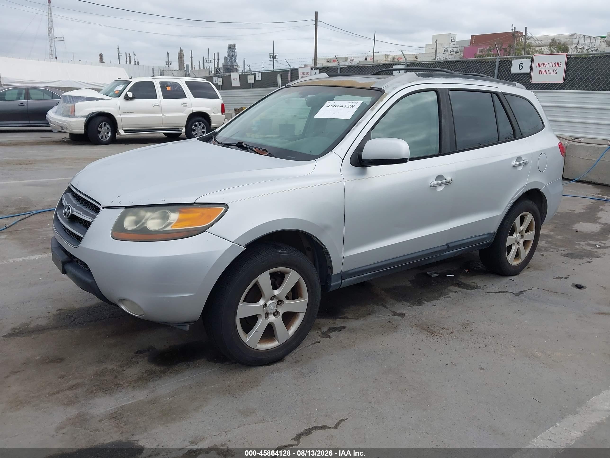 2007 Hyundai Santa Fe Limited/se Silver vin: 5NMSH73E07H045208