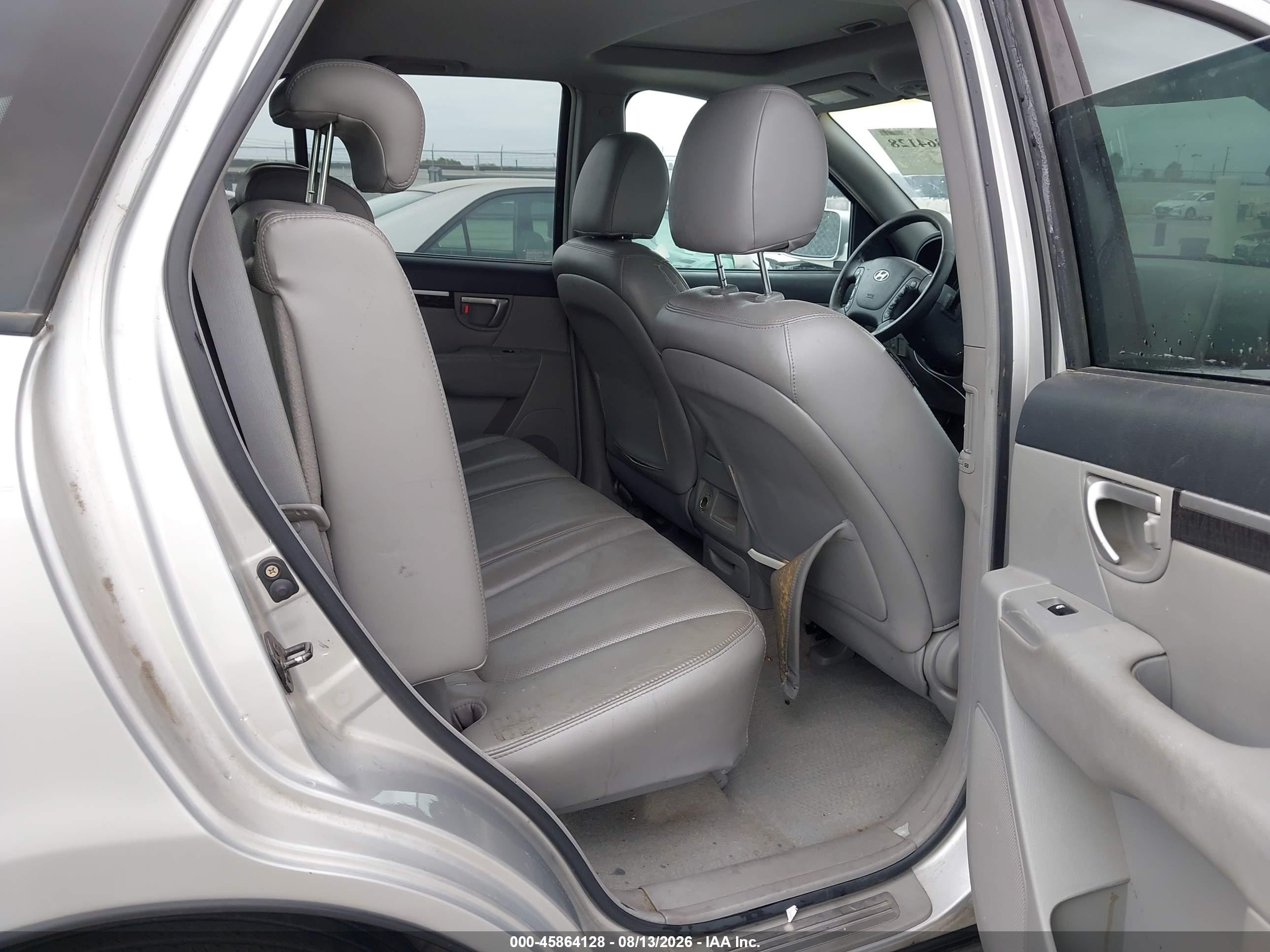 2007 Hyundai Santa Fe Limited/se Silver vin: 5NMSH73E07H045208