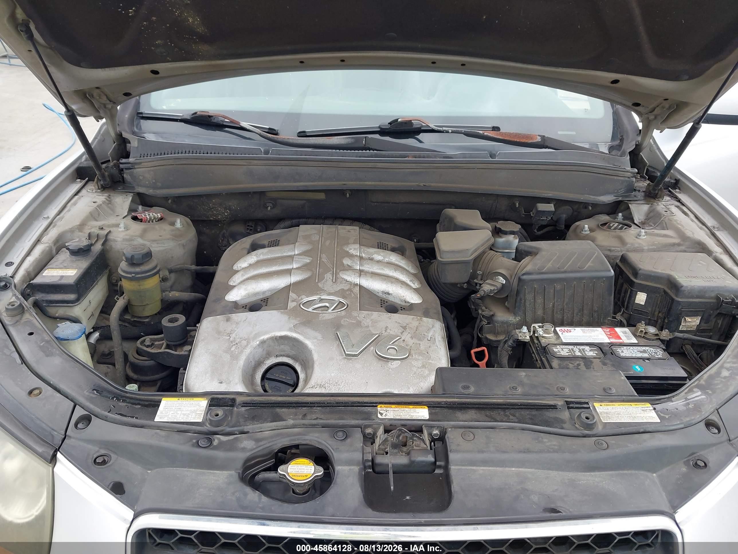 2007 Hyundai Santa Fe Limited/se Silver vin: 5NMSH73E07H045208