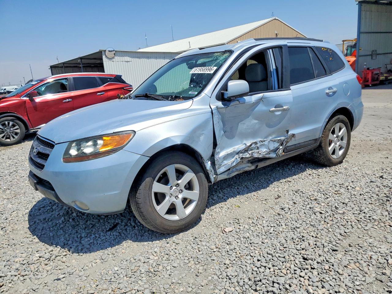 2007 Hyundai Santa Fe Se Blue vin: 5NMSH73E07H069363