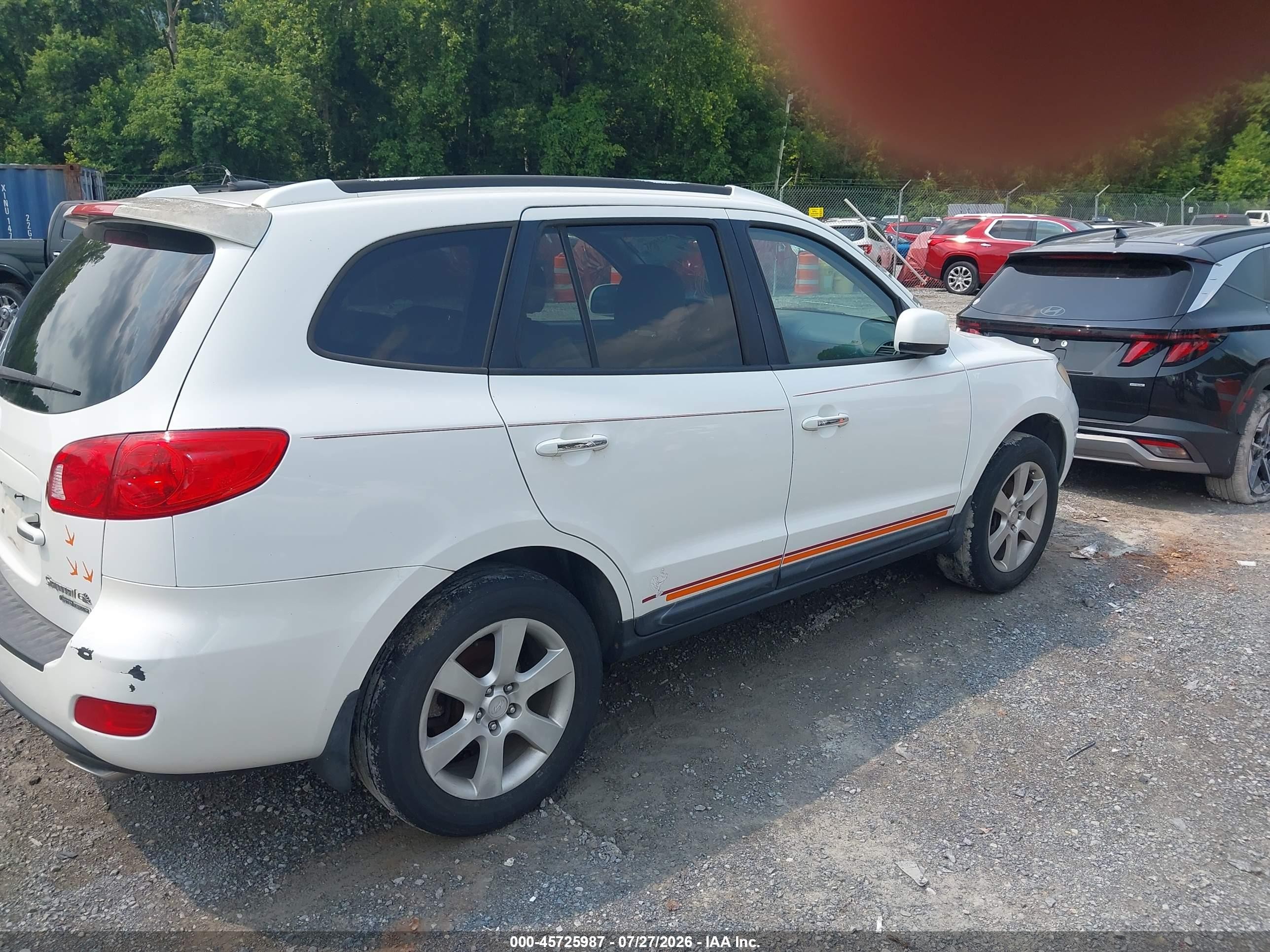 2008 Hyundai Santa Fe Limited/se White vin: 5NMSH73E08H175202