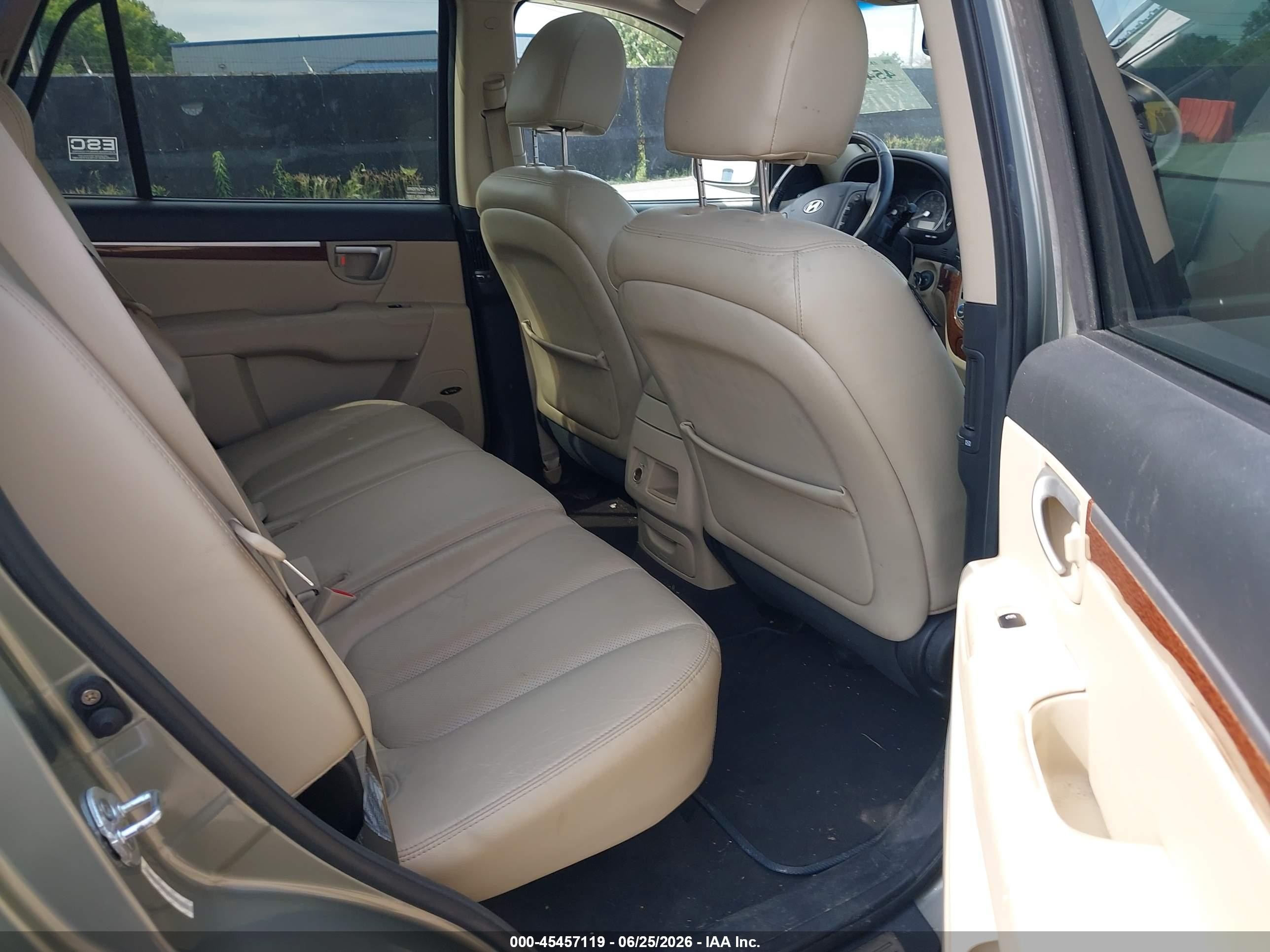 2008 Hyundai Santa Fe Limited/se Green vin: 5NMSH73E08H185423