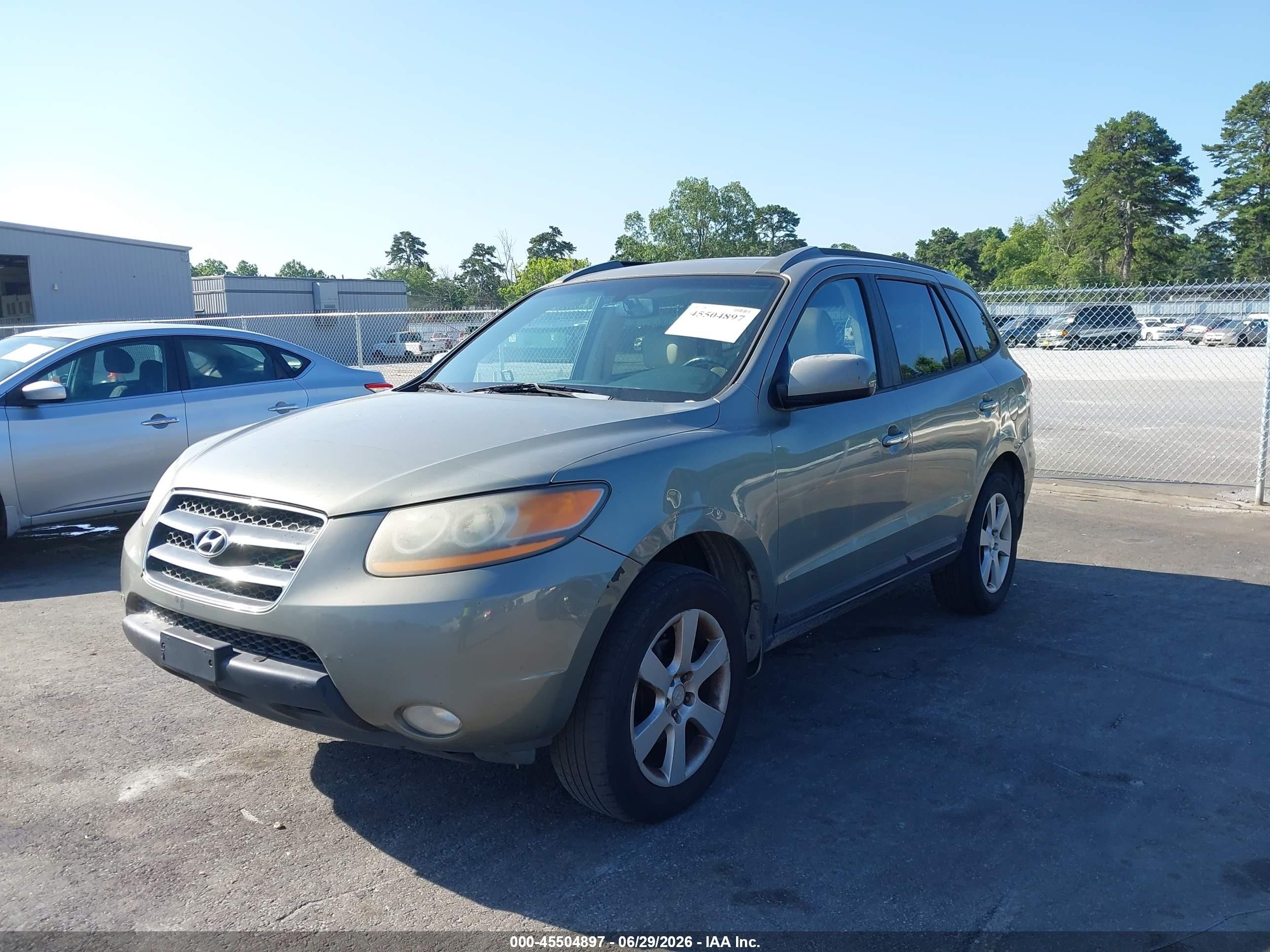 2009 Hyundai Santa Fe Limited Green vin: 5NMSH73E09H230166