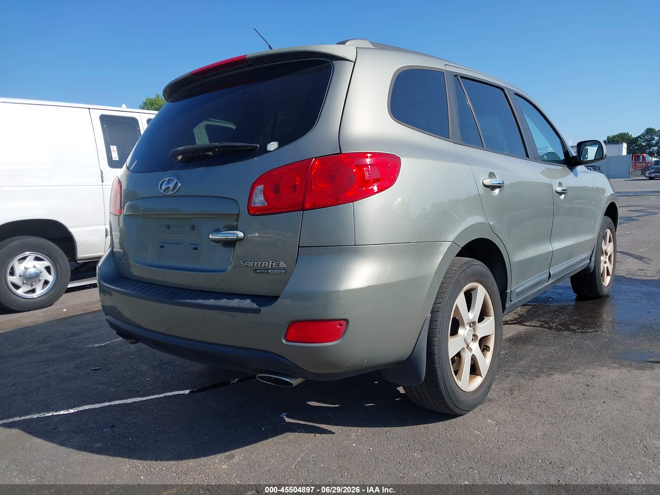 2009 Hyundai Santa Fe Limited Green vin: 5NMSH73E09H230166