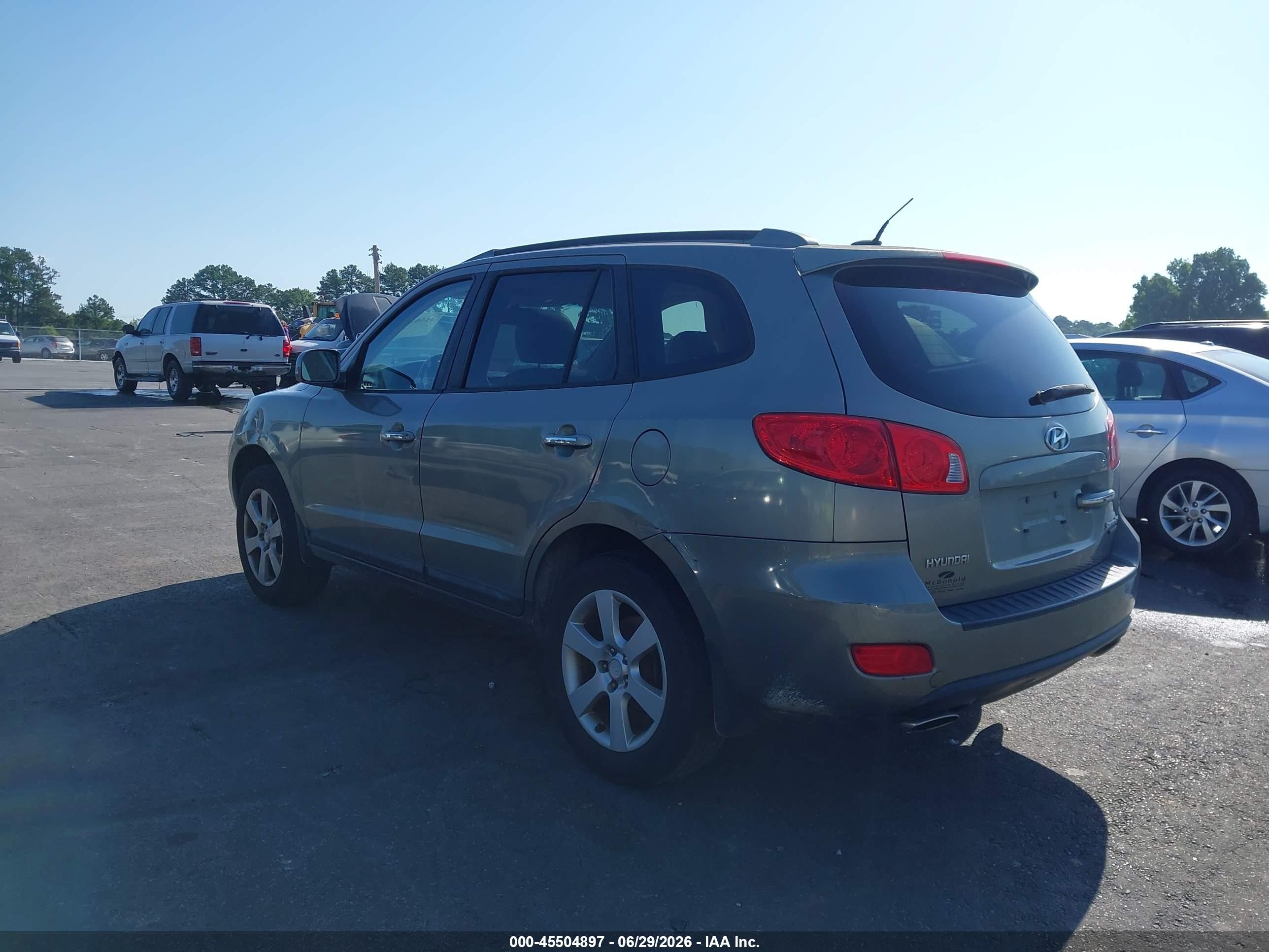 2009 Hyundai Santa Fe Limited Green vin: 5NMSH73E09H230166