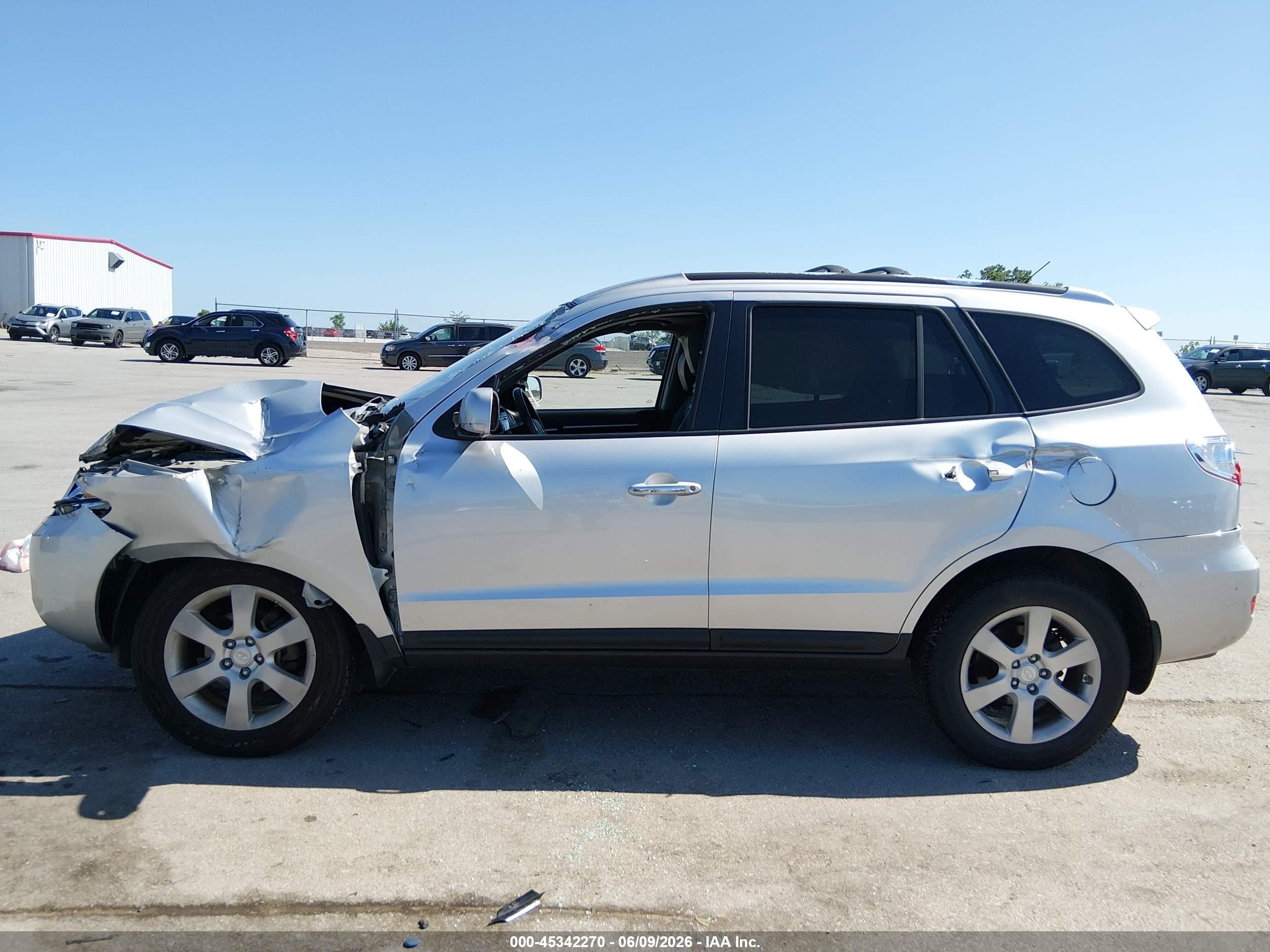 2009 Hyundai Santa Fe Limited Silver vin: 5NMSH73E09H235089