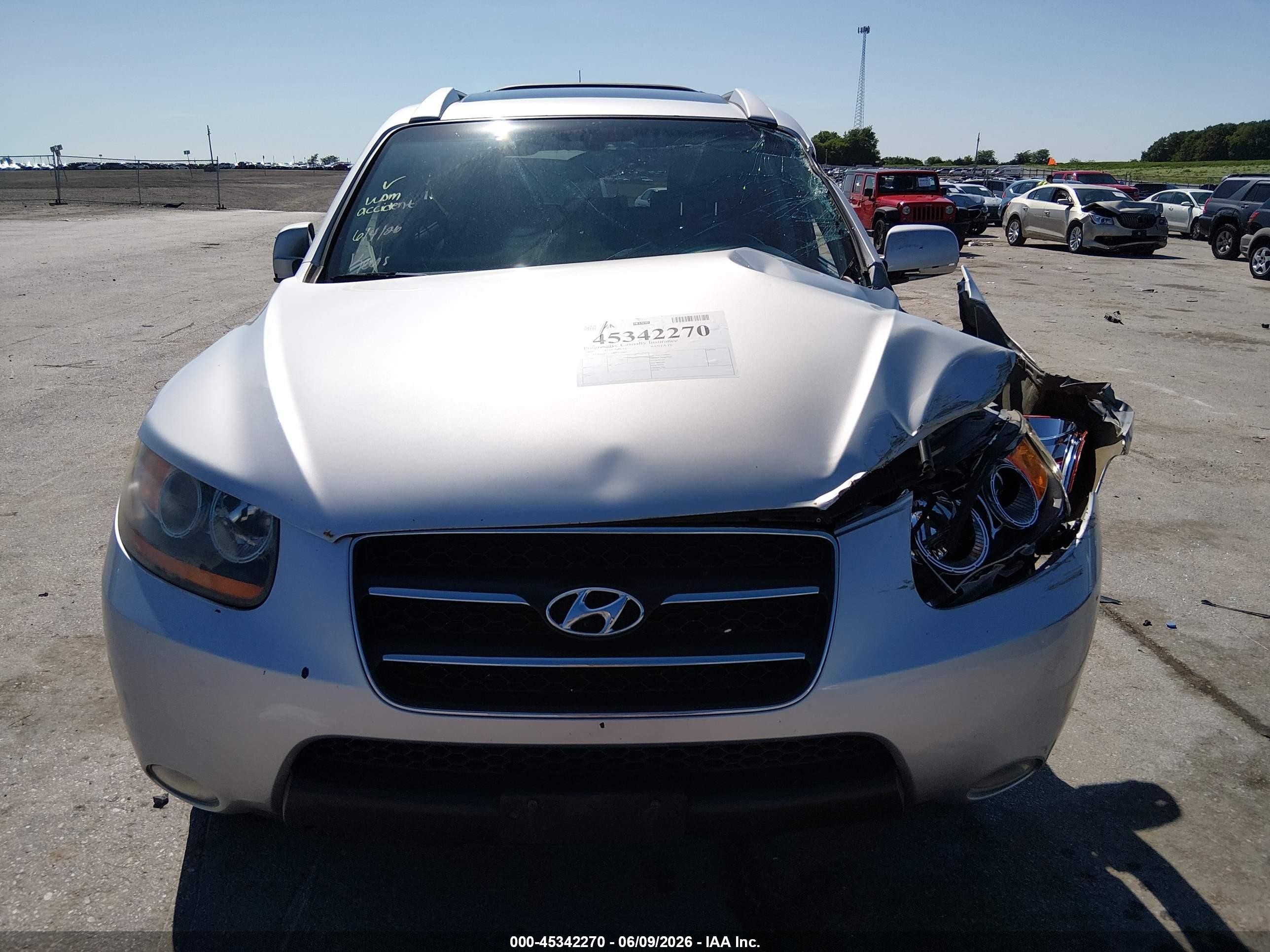 2009 Hyundai Santa Fe Limited Silver vin: 5NMSH73E09H235089
