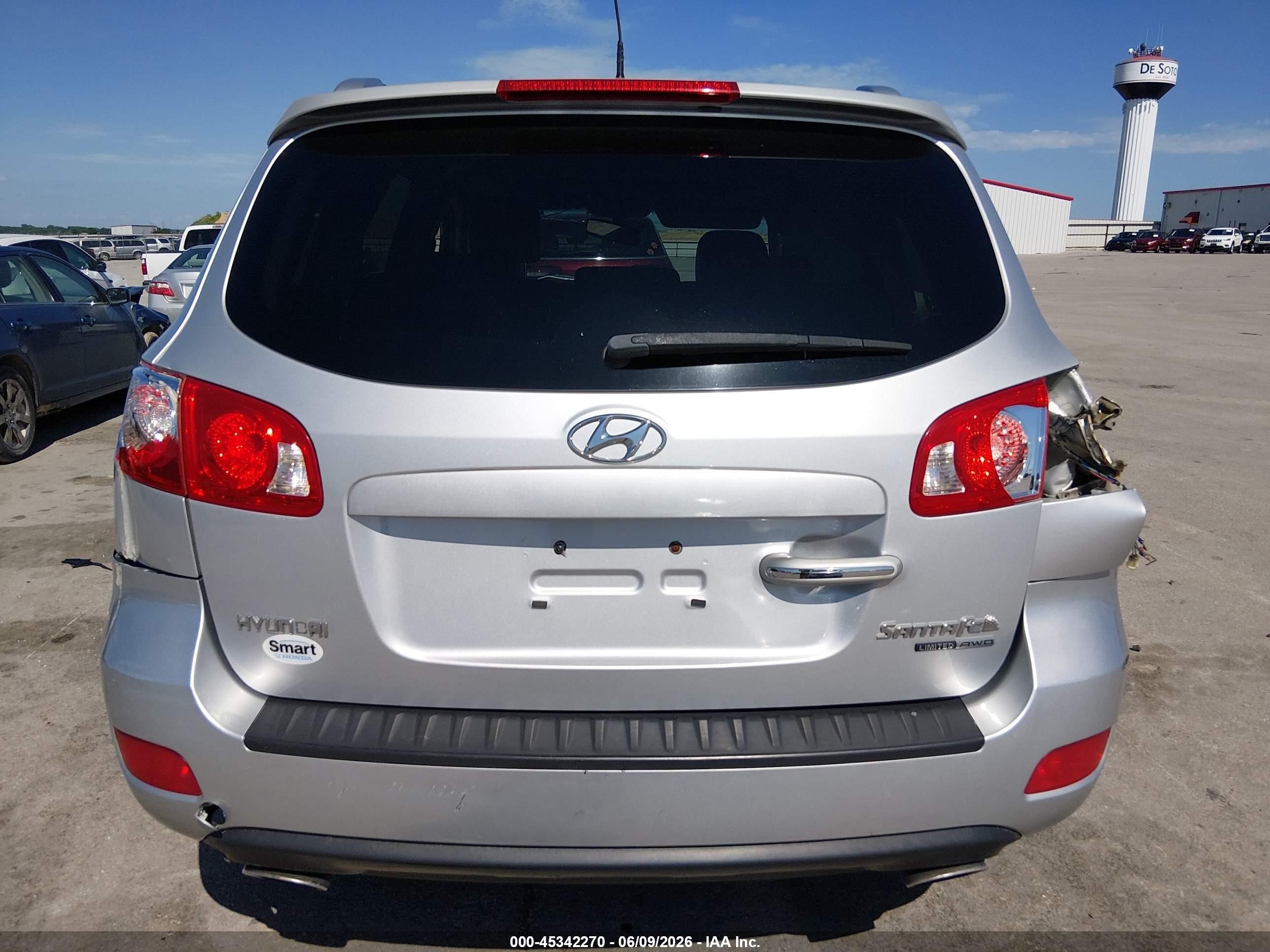 2009 Hyundai Santa Fe Limited Silver vin: 5NMSH73E09H235089