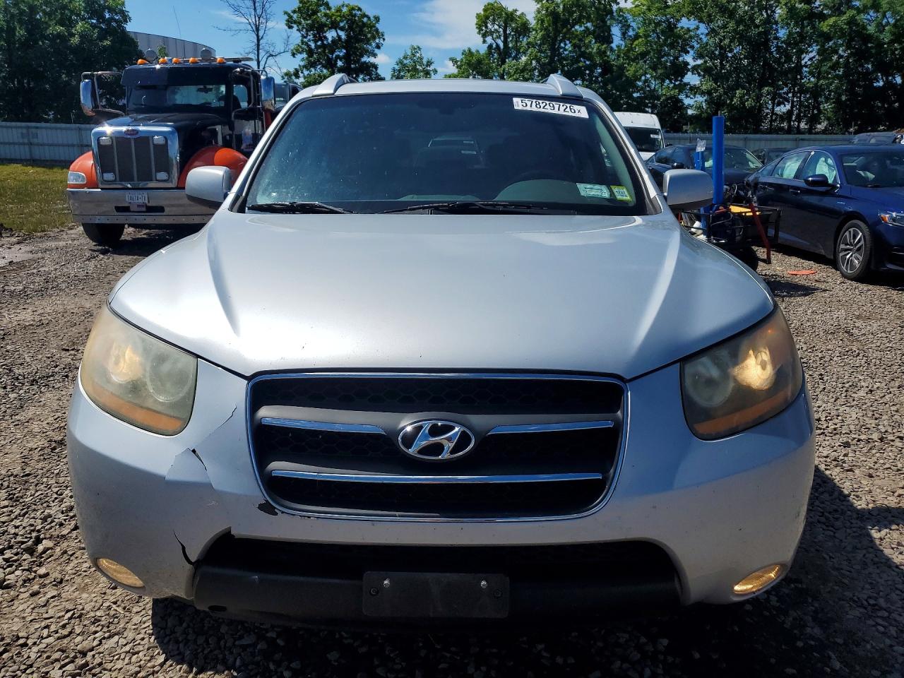 2009 Hyundai Santa Fe Limited Silver vin: 5NMSH73E09H278735