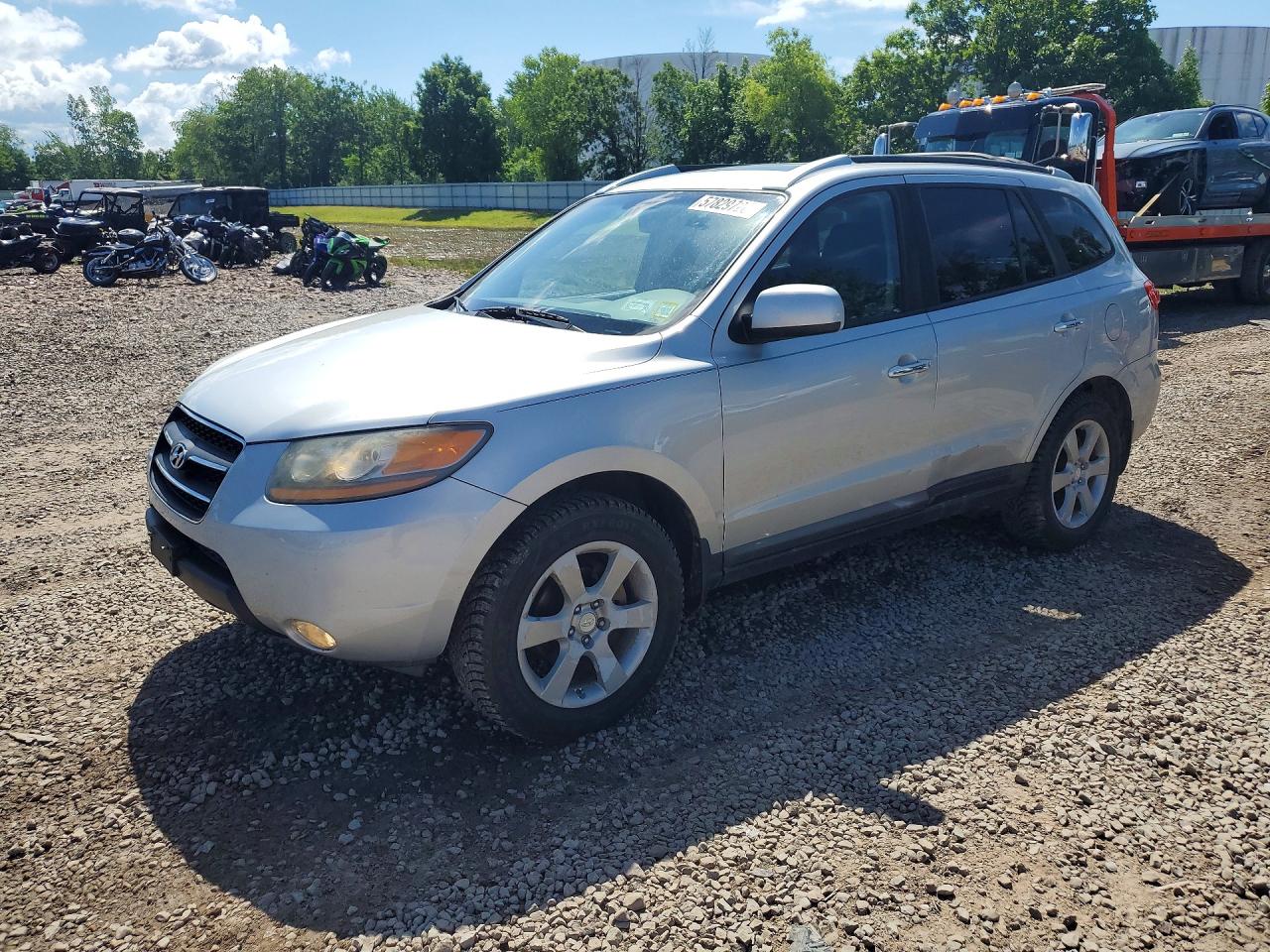 2009 Hyundai Santa Fe Limited Серебряный vin: 5NMSH73E09H278735