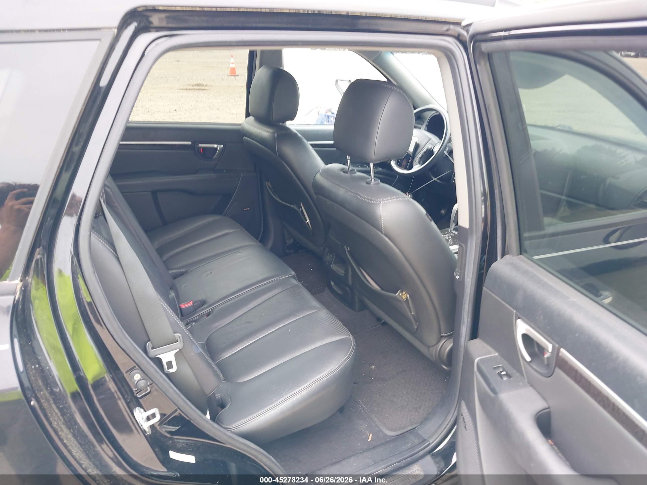 2009 Hyundai Santa Fe Limited Black vin: 5NMSH73E09H288570