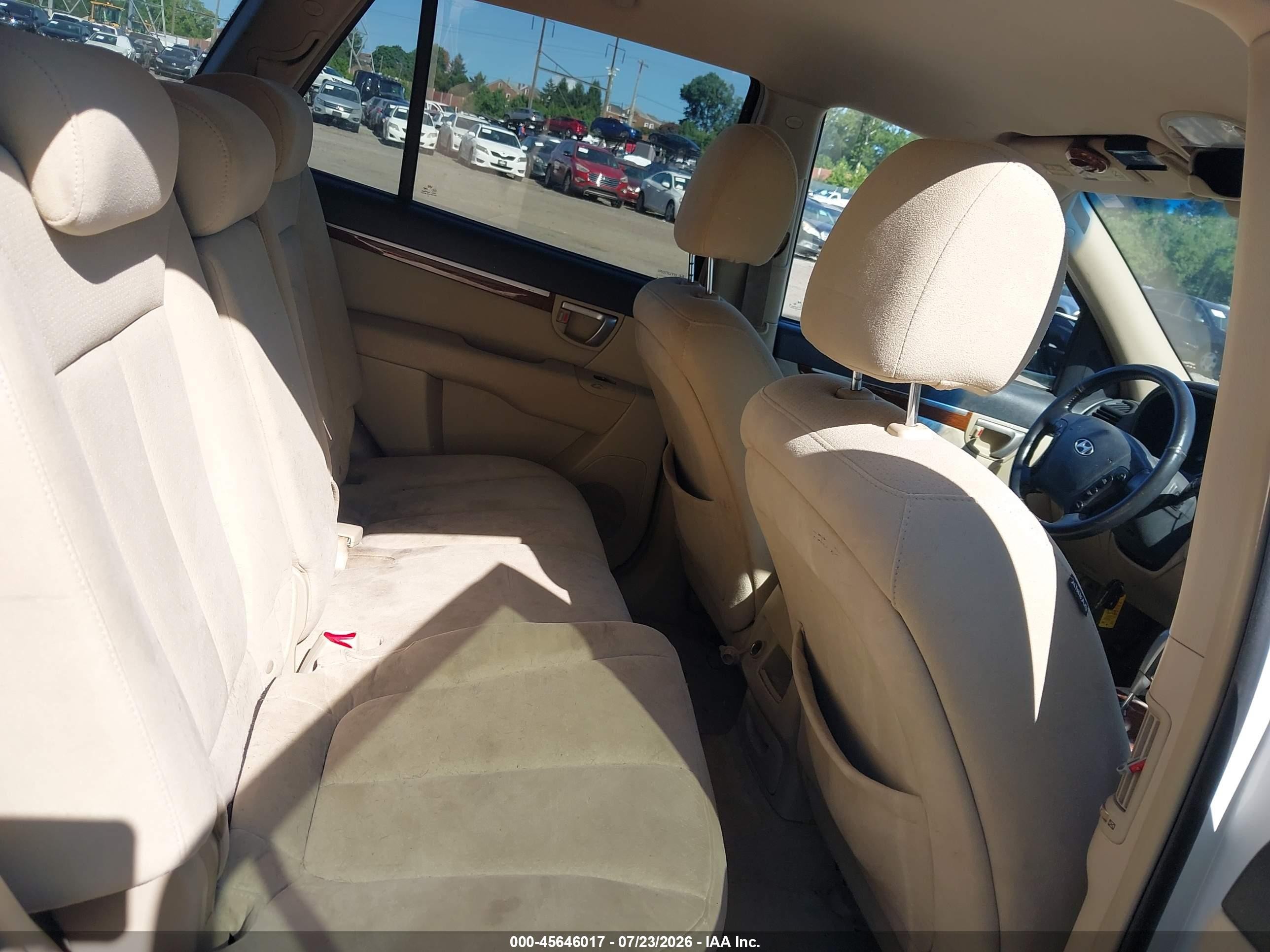 2009 Hyundai Santa Fe Se White vin: 5NMSH73E09H316948