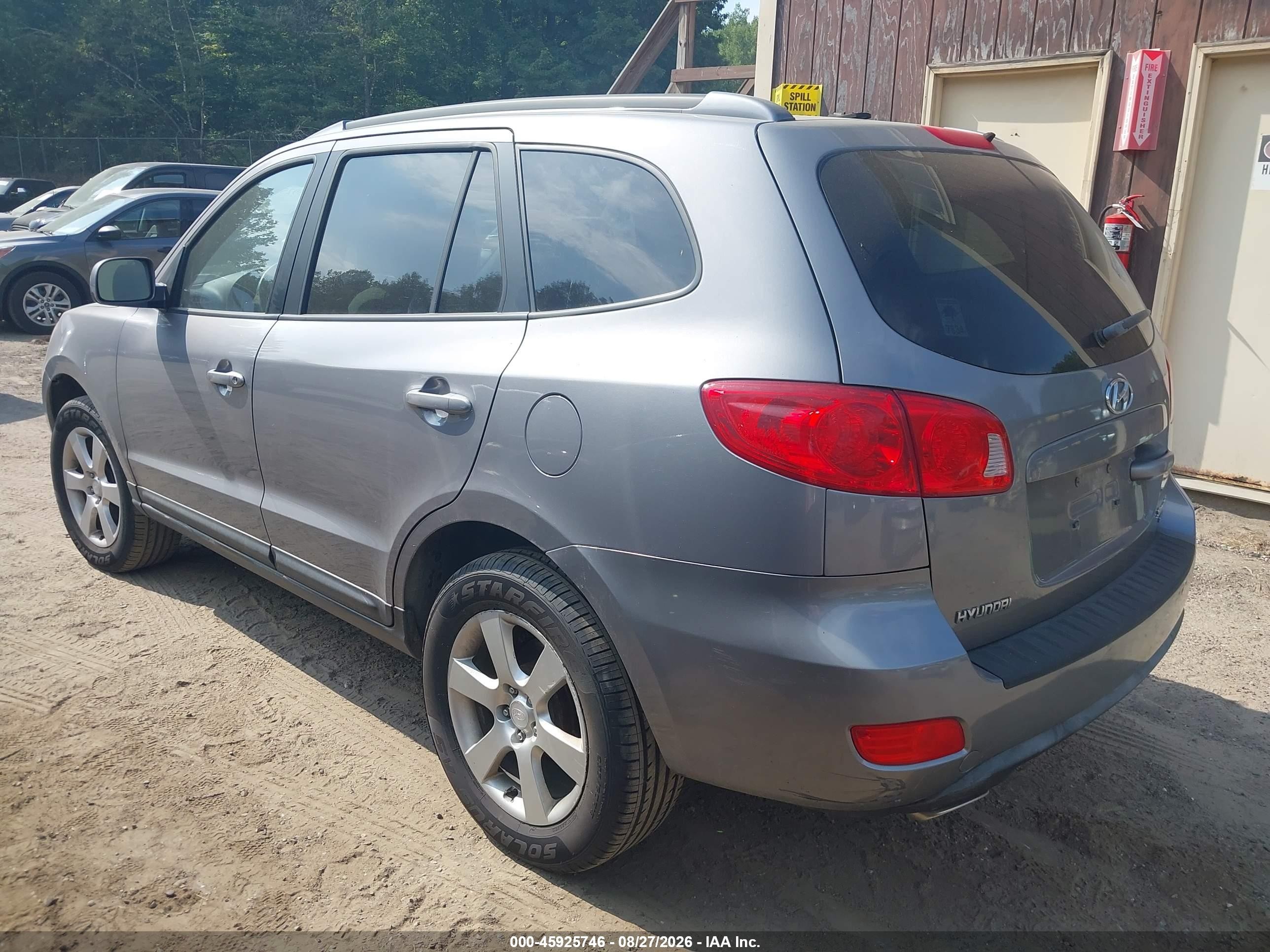 2008 Hyundai Santa Fe Limited/se Silver vin: 5NMSH73E18H172065