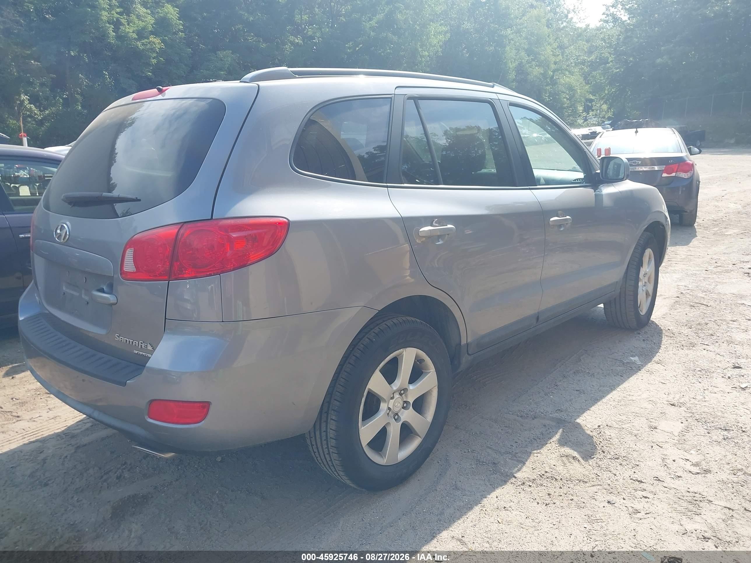 2008 Hyundai Santa Fe Limited/se Silver vin: 5NMSH73E18H172065