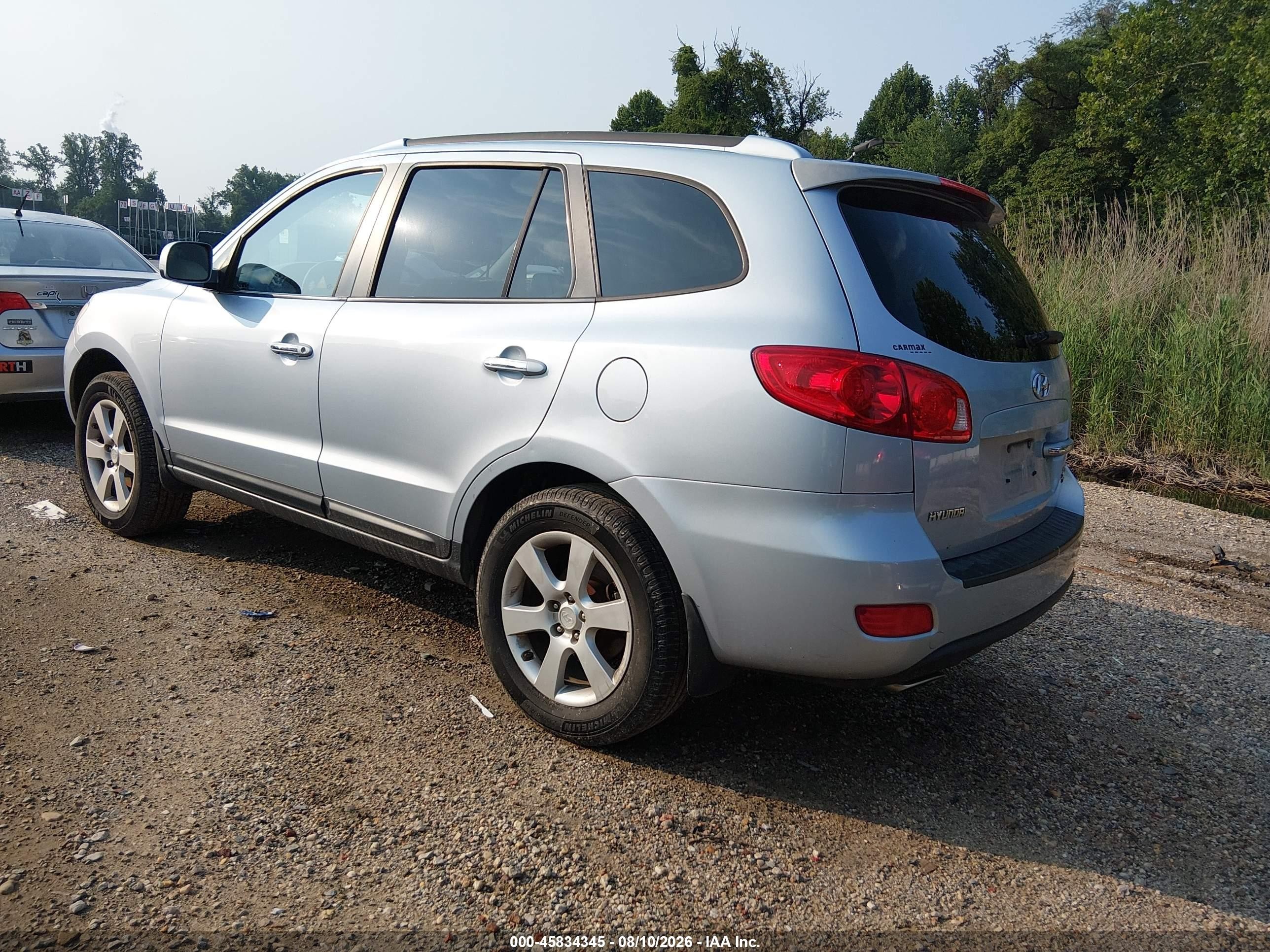 2008 Hyundai Santa Fe Limited/se Silver vin: 5NMSH73E18H222723