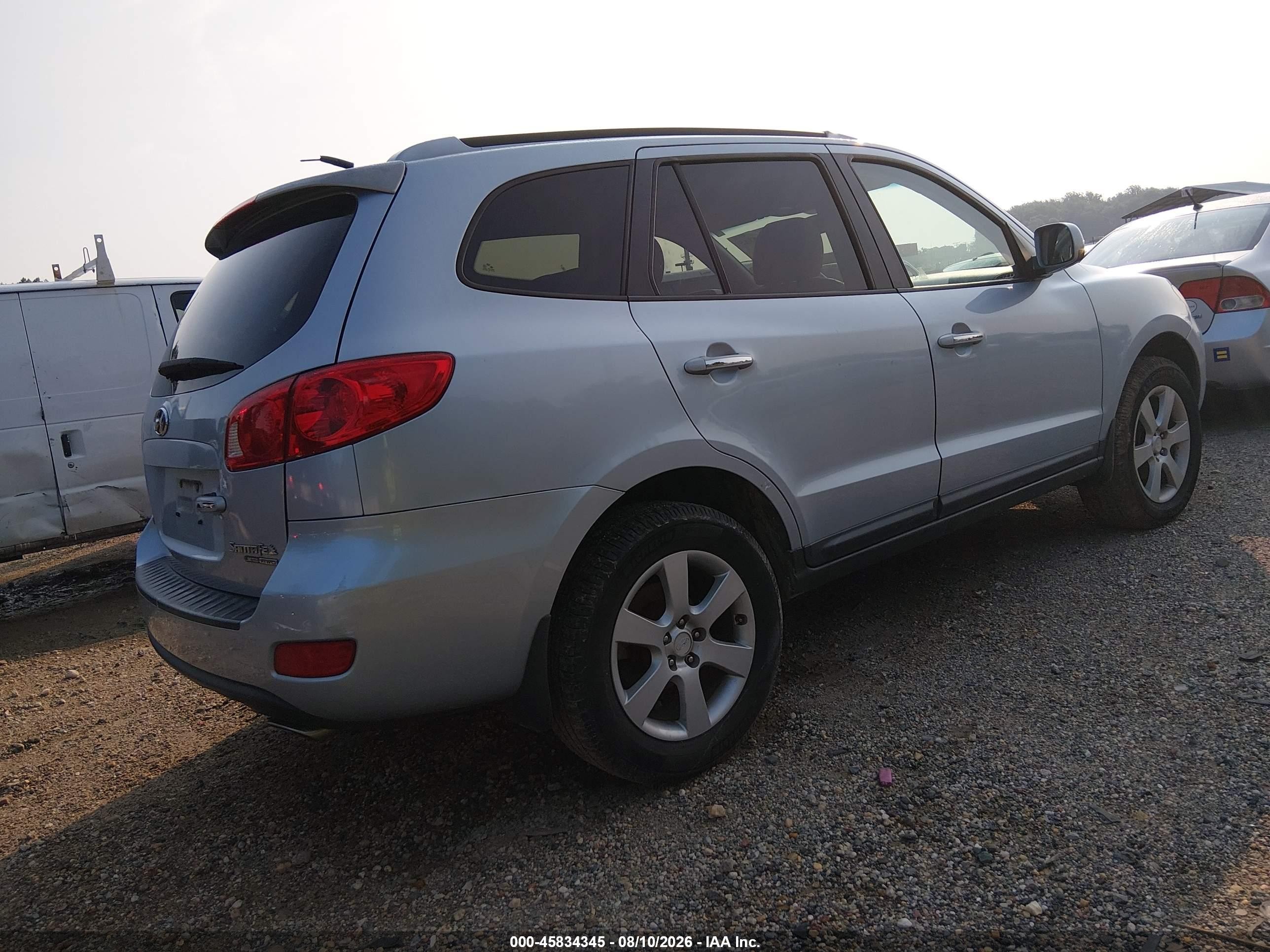 2008 Hyundai Santa Fe Limited/se Silver vin: 5NMSH73E18H222723