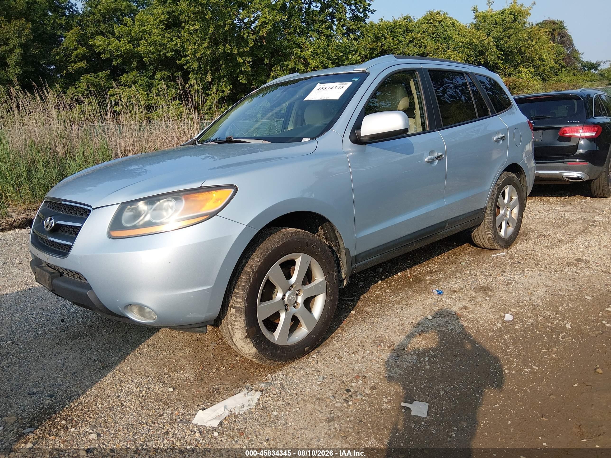 2008 Hyundai Santa Fe Limited/se Silver vin: 5NMSH73E18H222723