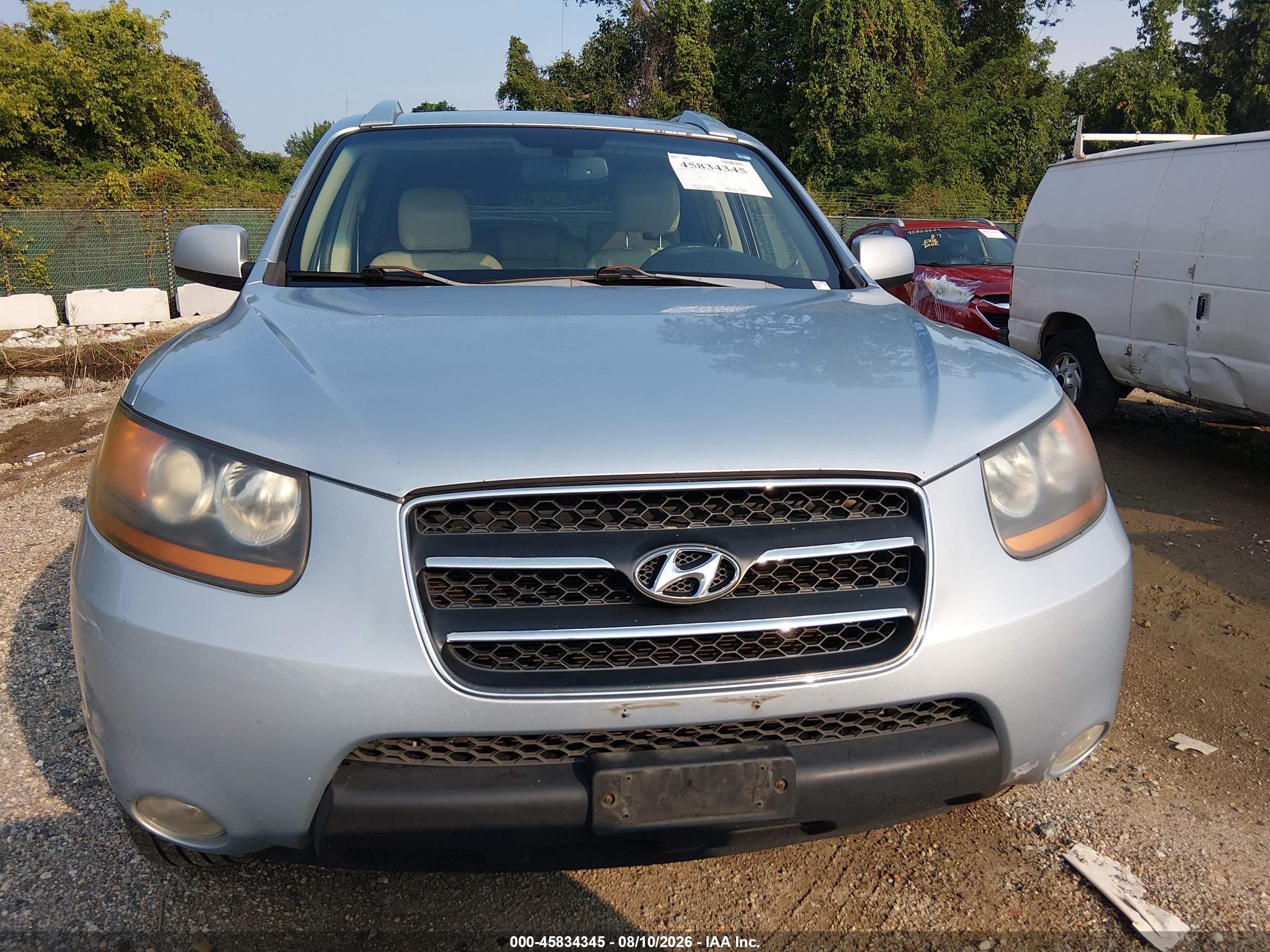 2008 Hyundai Santa Fe Limited/se Silver vin: 5NMSH73E18H222723