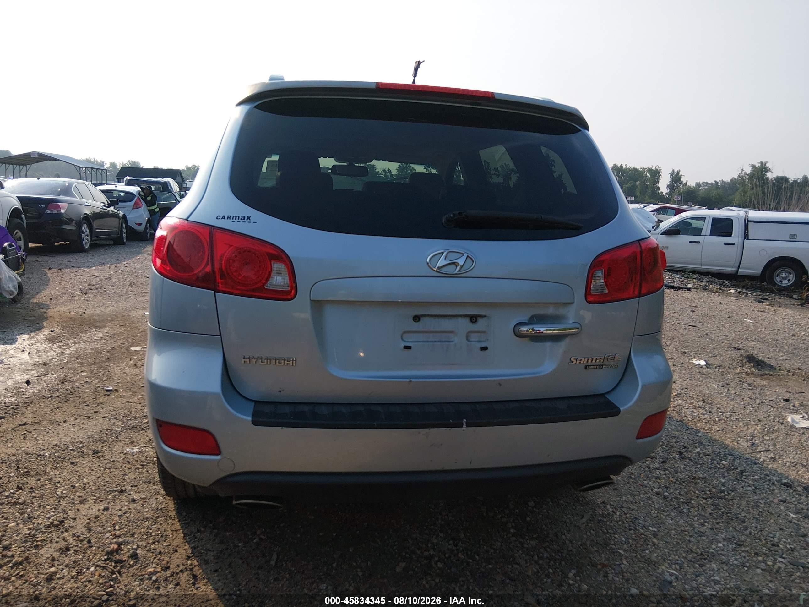 2008 Hyundai Santa Fe Limited/se Silver vin: 5NMSH73E18H222723