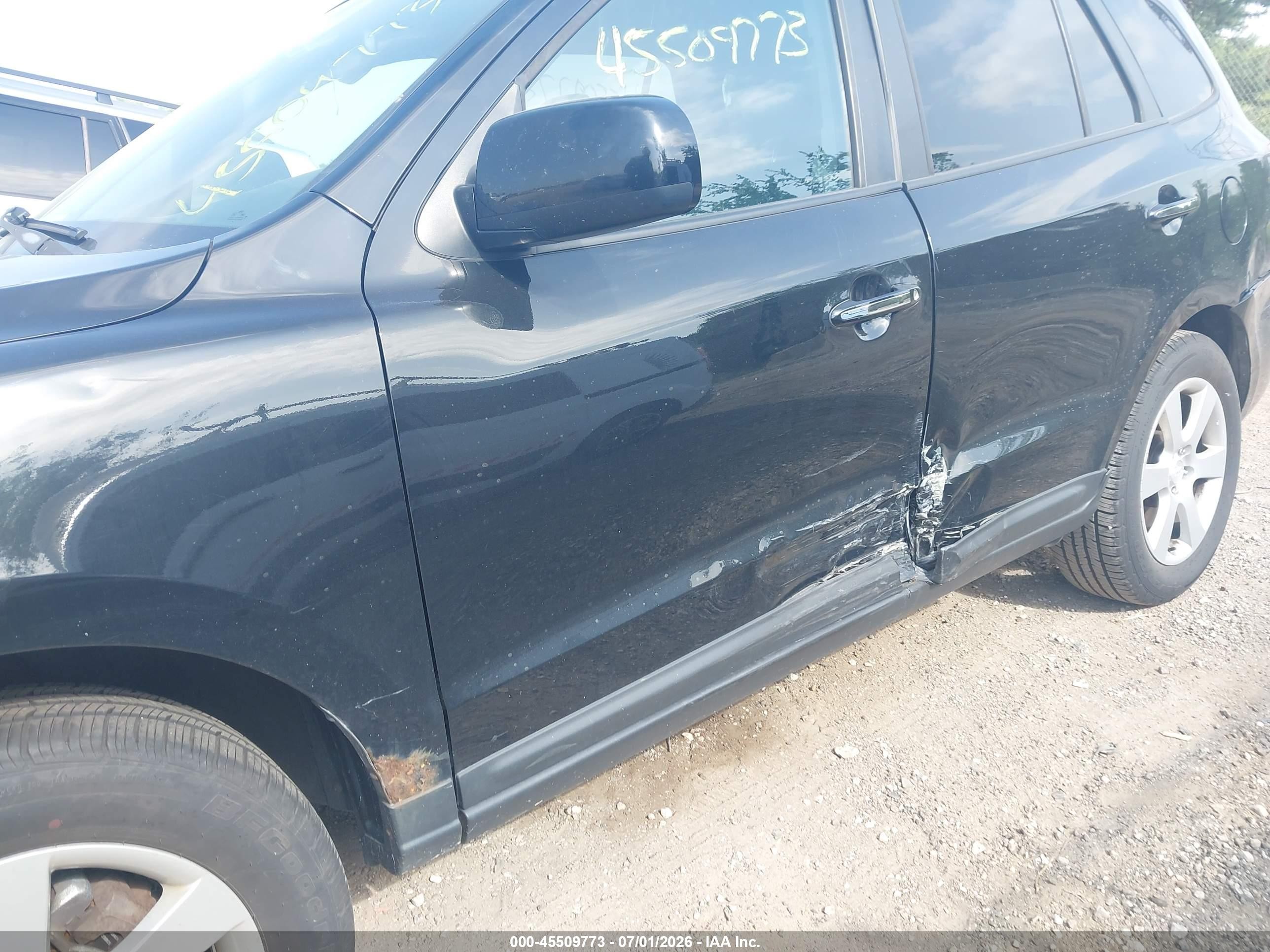 2009 Hyundai Santa Fe Limited Черный vin: 5NMSH73E19H233562
