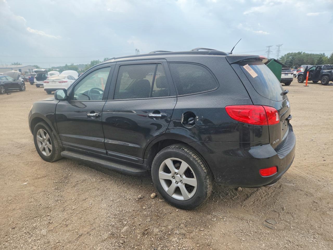 2009 Hyundai Santa Fe Limited Black vin: 5NMSH73E19H268053