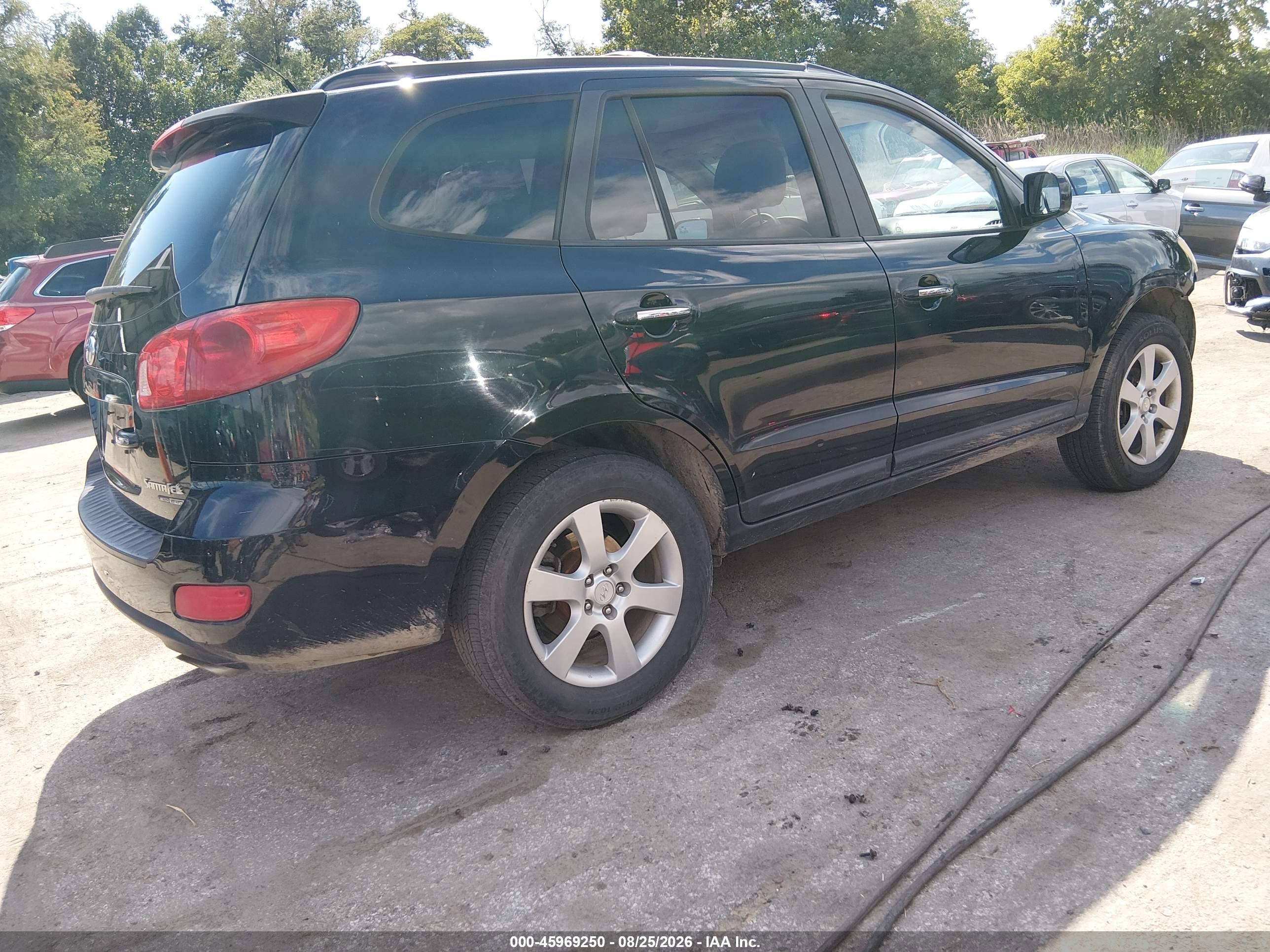 2009 Hyundai Santa Fe Limited Black vin: 5NMSH73E19H287671