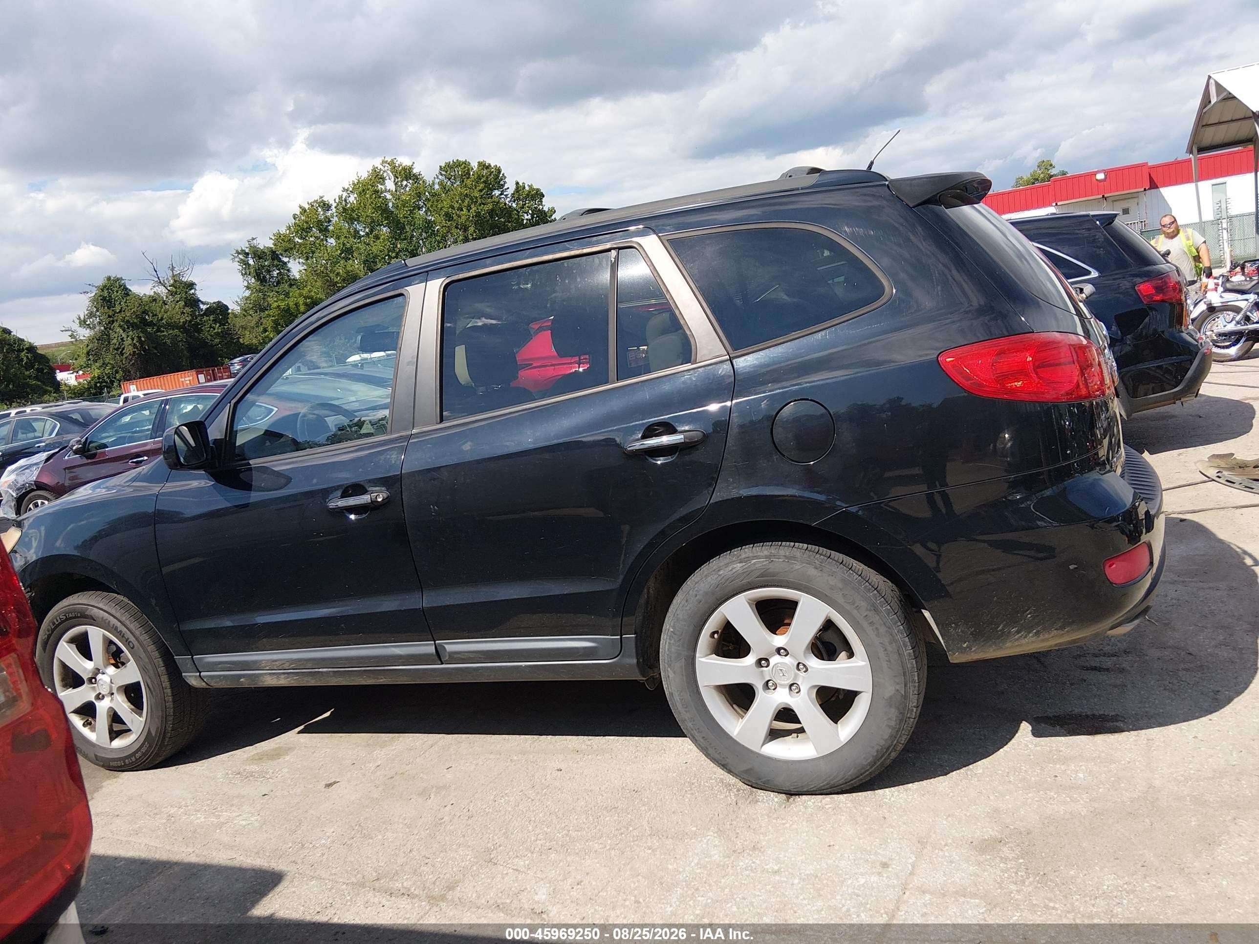 2009 Hyundai Santa Fe Limited Black vin: 5NMSH73E19H287671