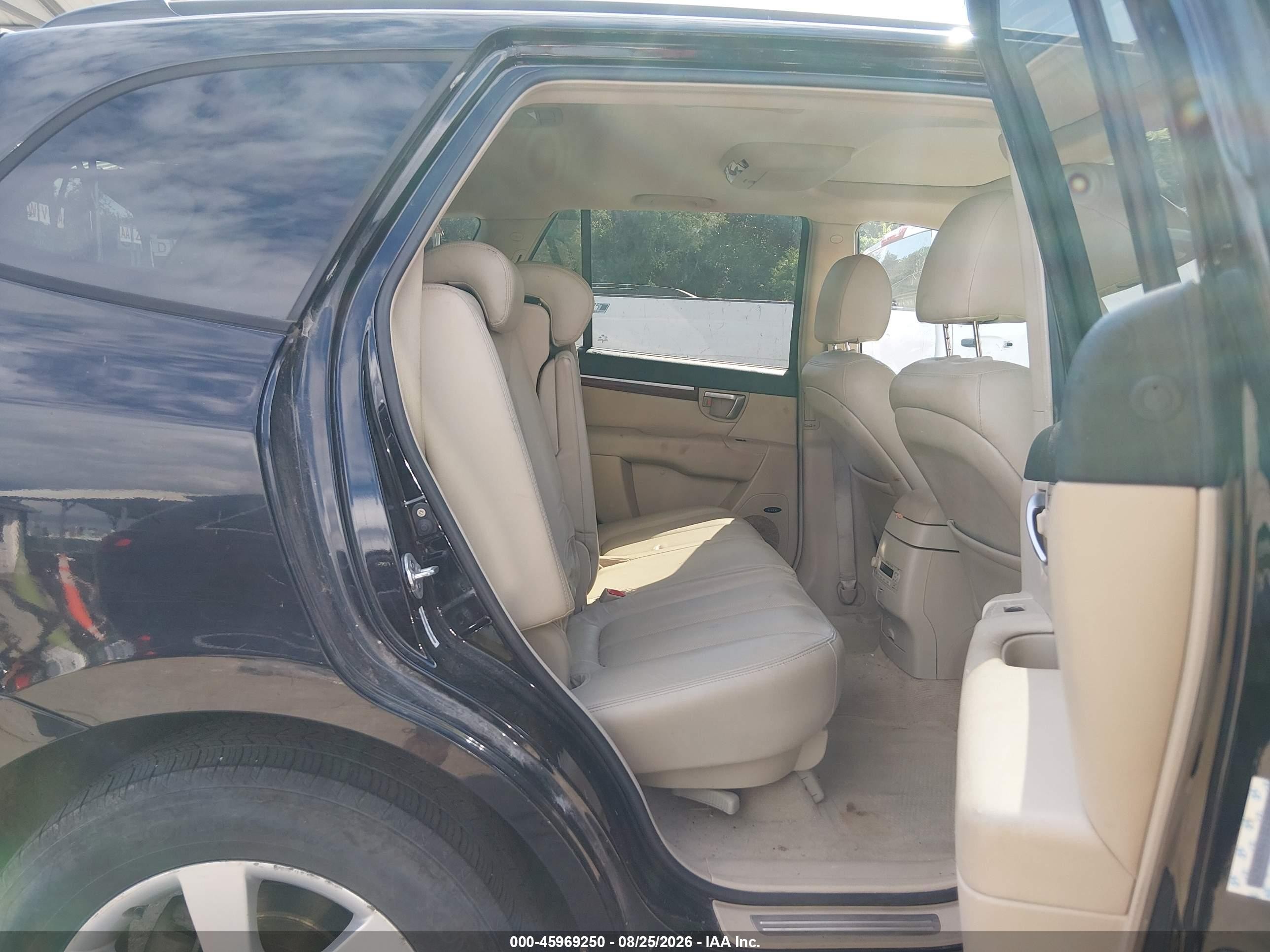 2009 Hyundai Santa Fe Limited Black vin: 5NMSH73E19H287671