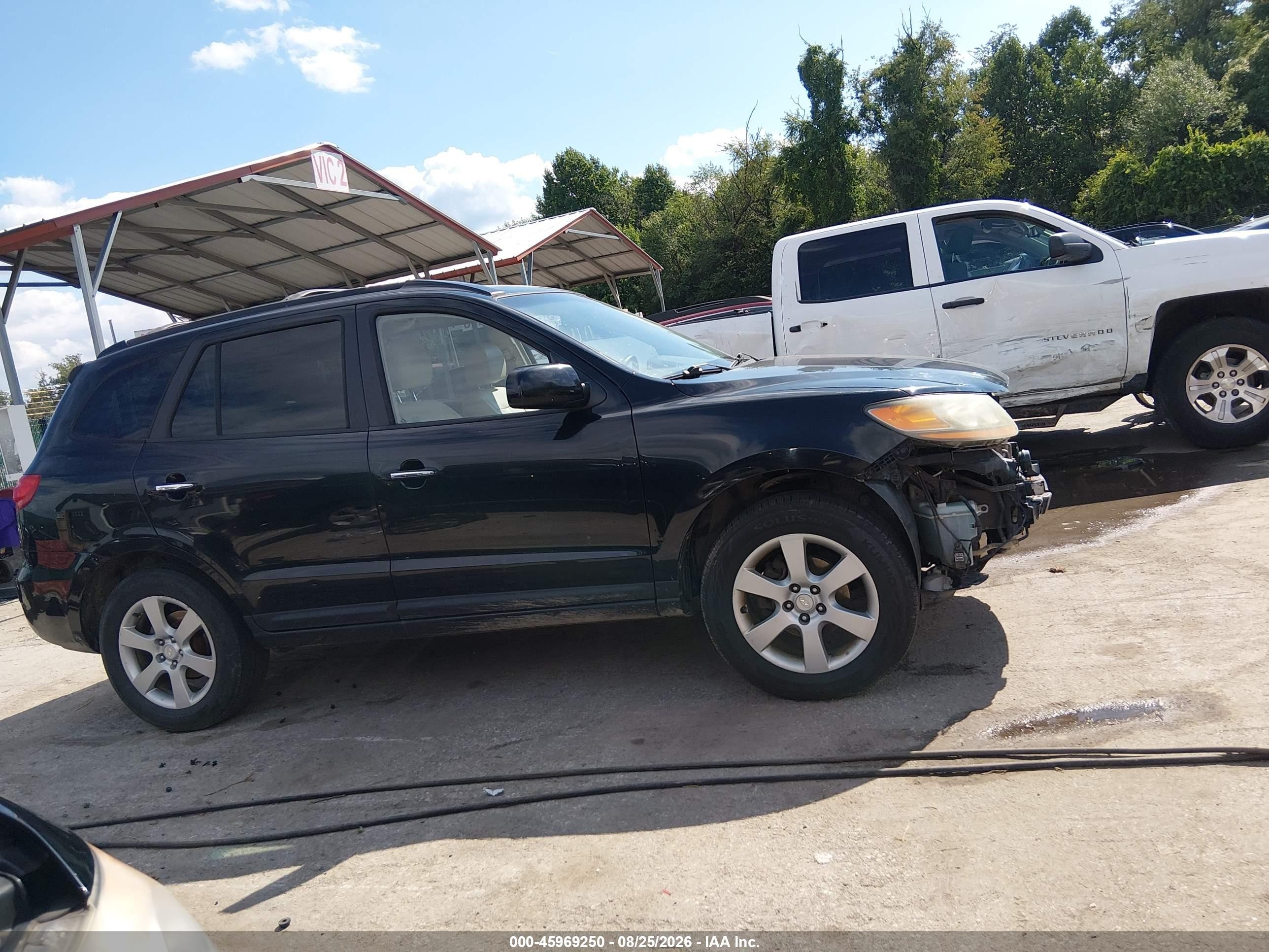 2009 Hyundai Santa Fe Limited Black vin: 5NMSH73E19H287671