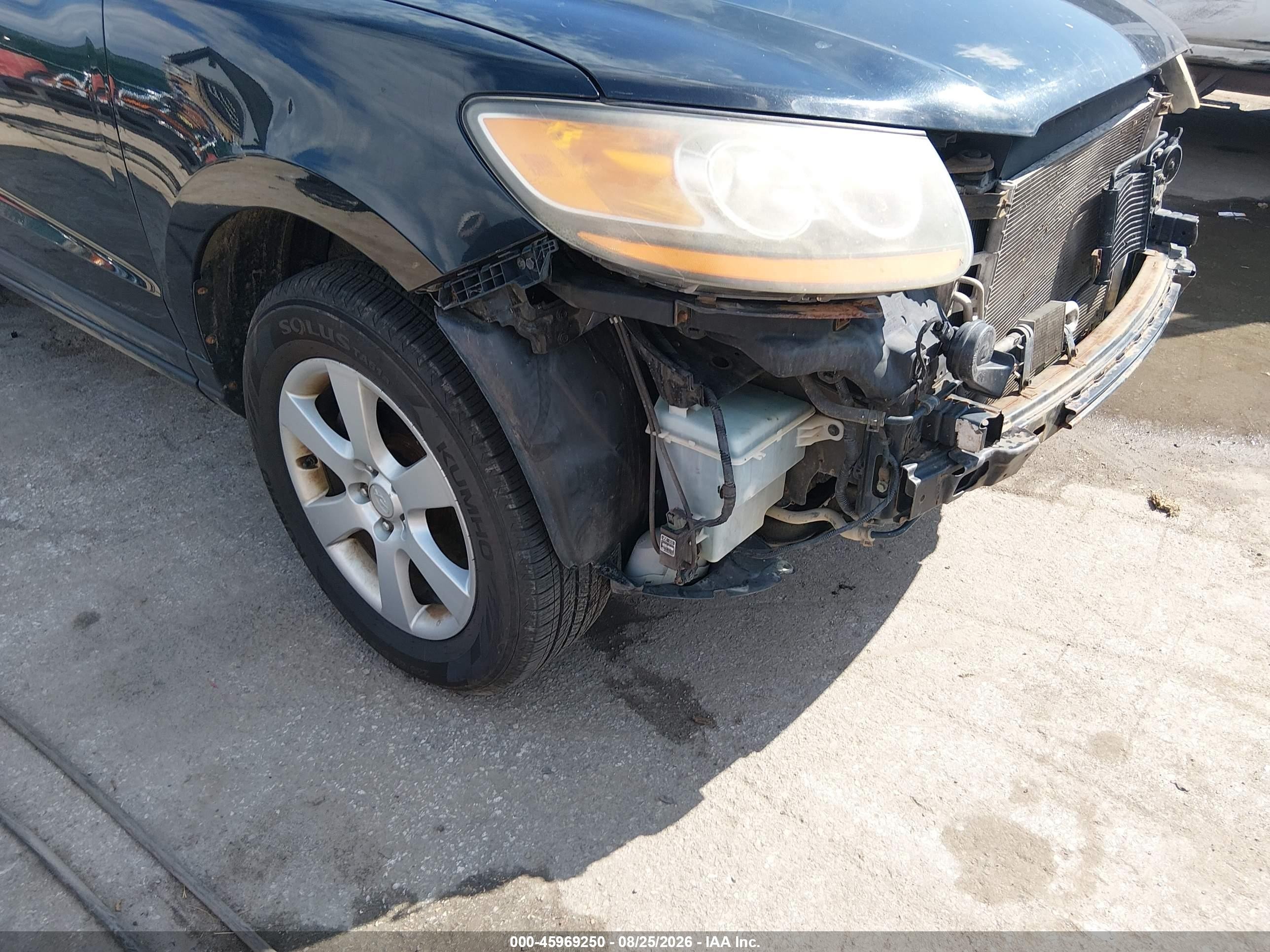 2009 Hyundai Santa Fe Limited Black vin: 5NMSH73E19H287671