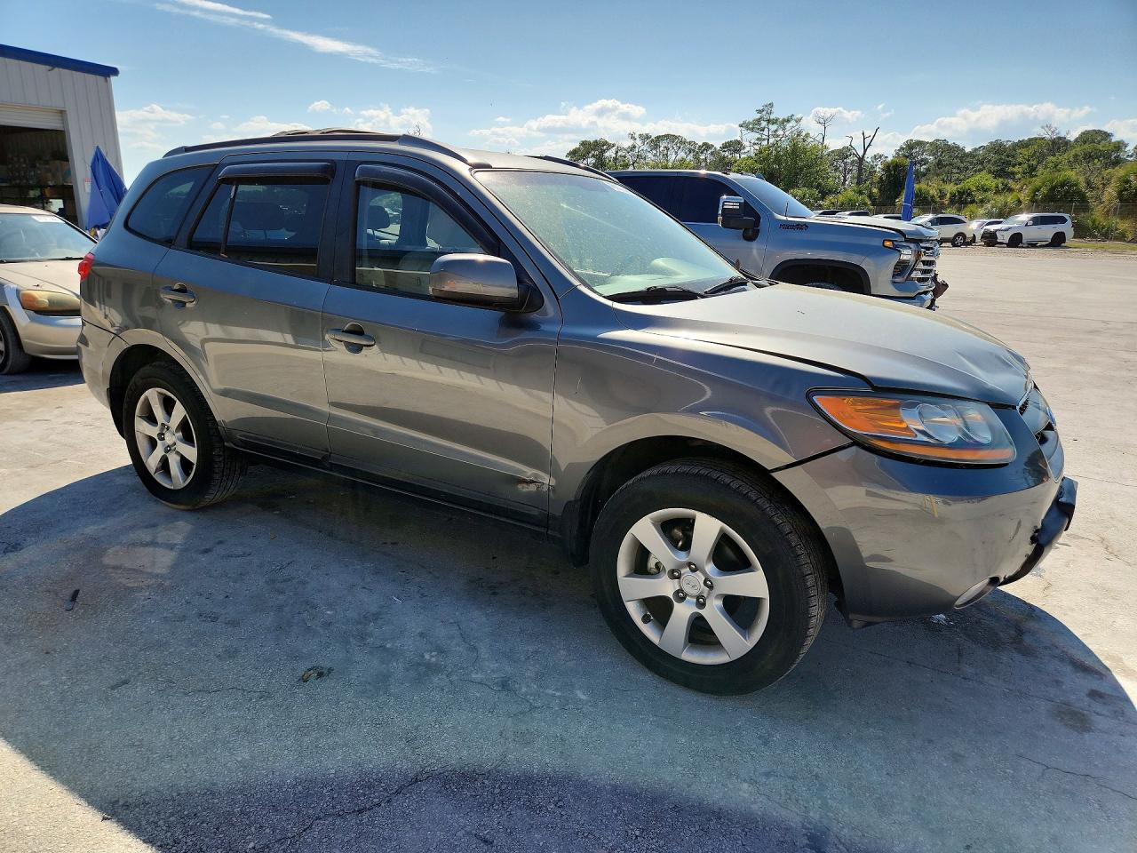 2009 Hyundai Santa Fe Se Gray vin: 5NMSH73E19H304470