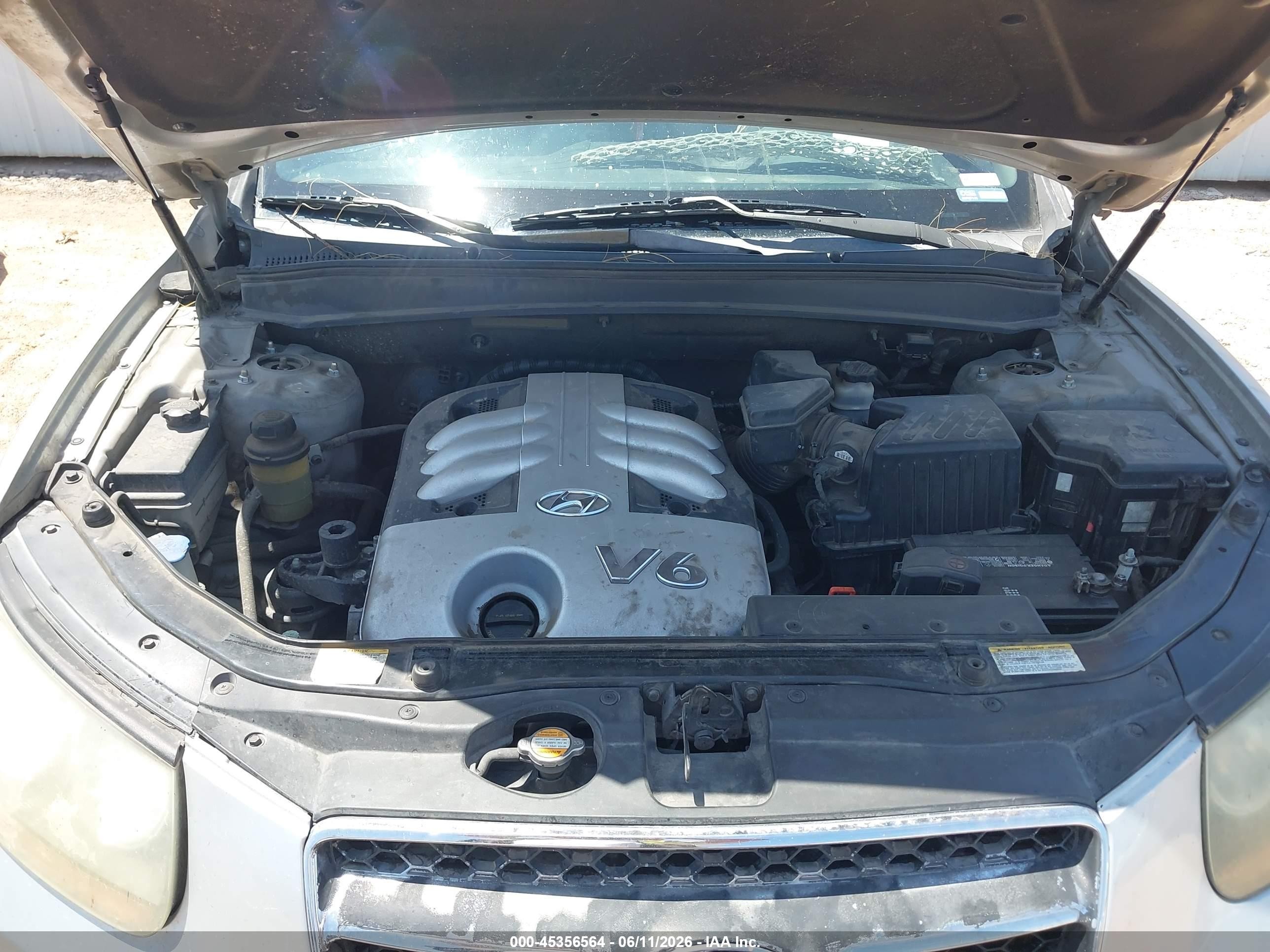 2007 Hyundai Santa Fe Limited/se Silver vin: 5NMSH73E27H002487
