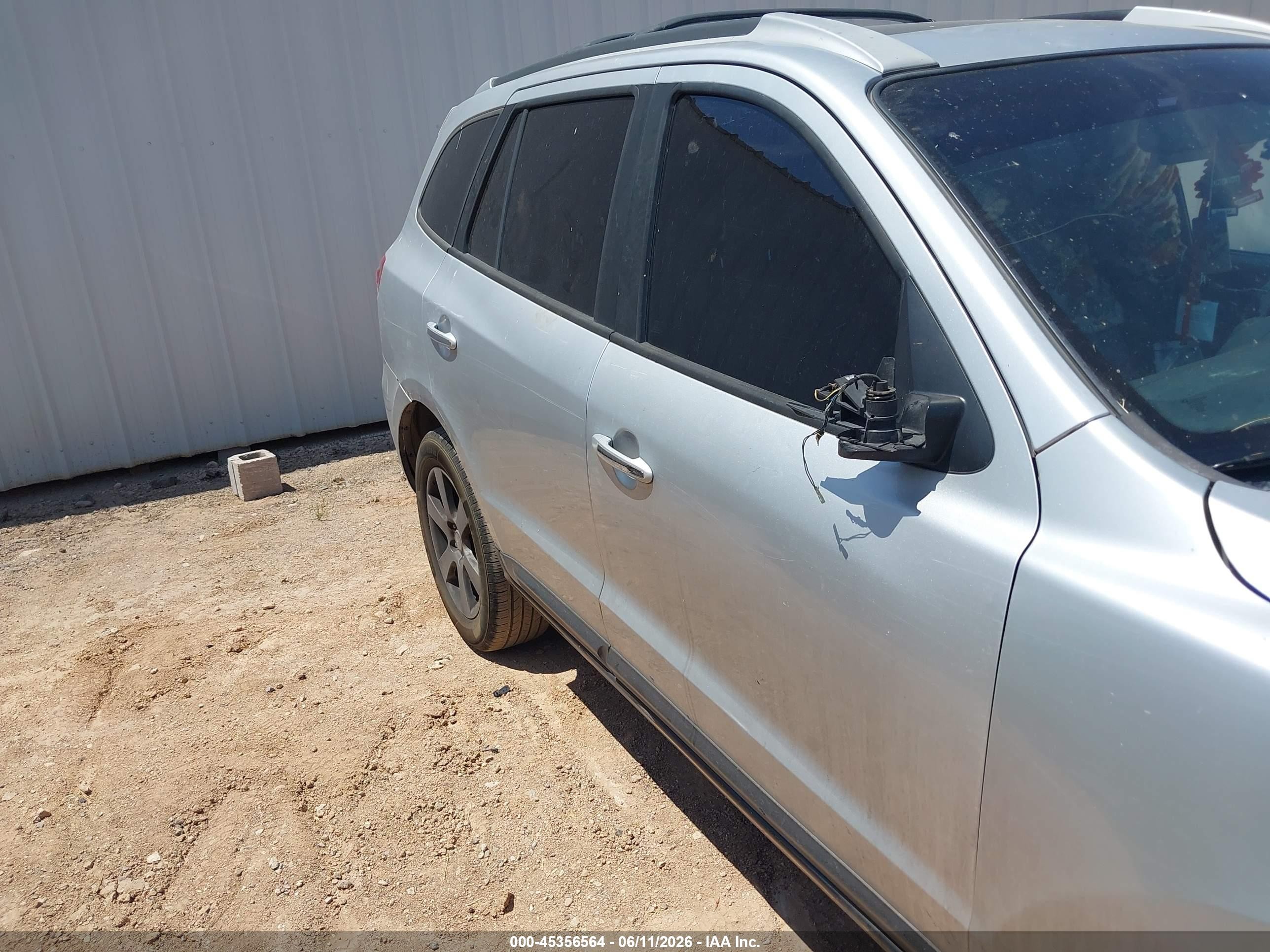 2007 Hyundai Santa Fe Limited/se Silver vin: 5NMSH73E27H002487