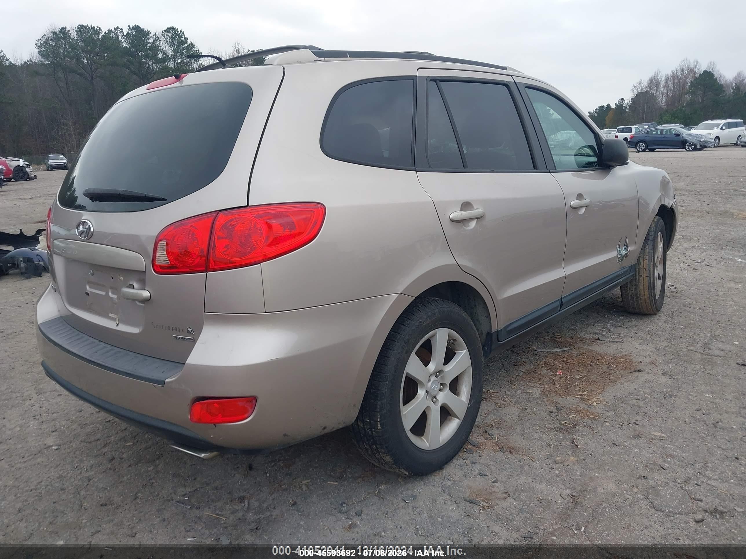 2007 Hyundai Santa Fe Limited/se Beige vin: 5NMSH73E27H009276
