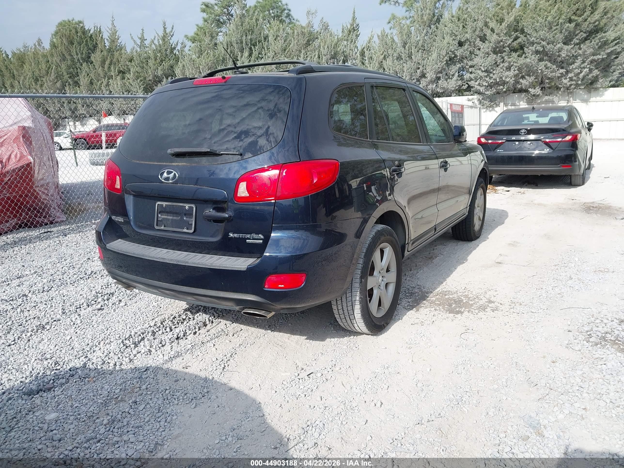 2007 Hyundai Santa Fe Limited/se Black vin: 5NMSH73E27H042536
