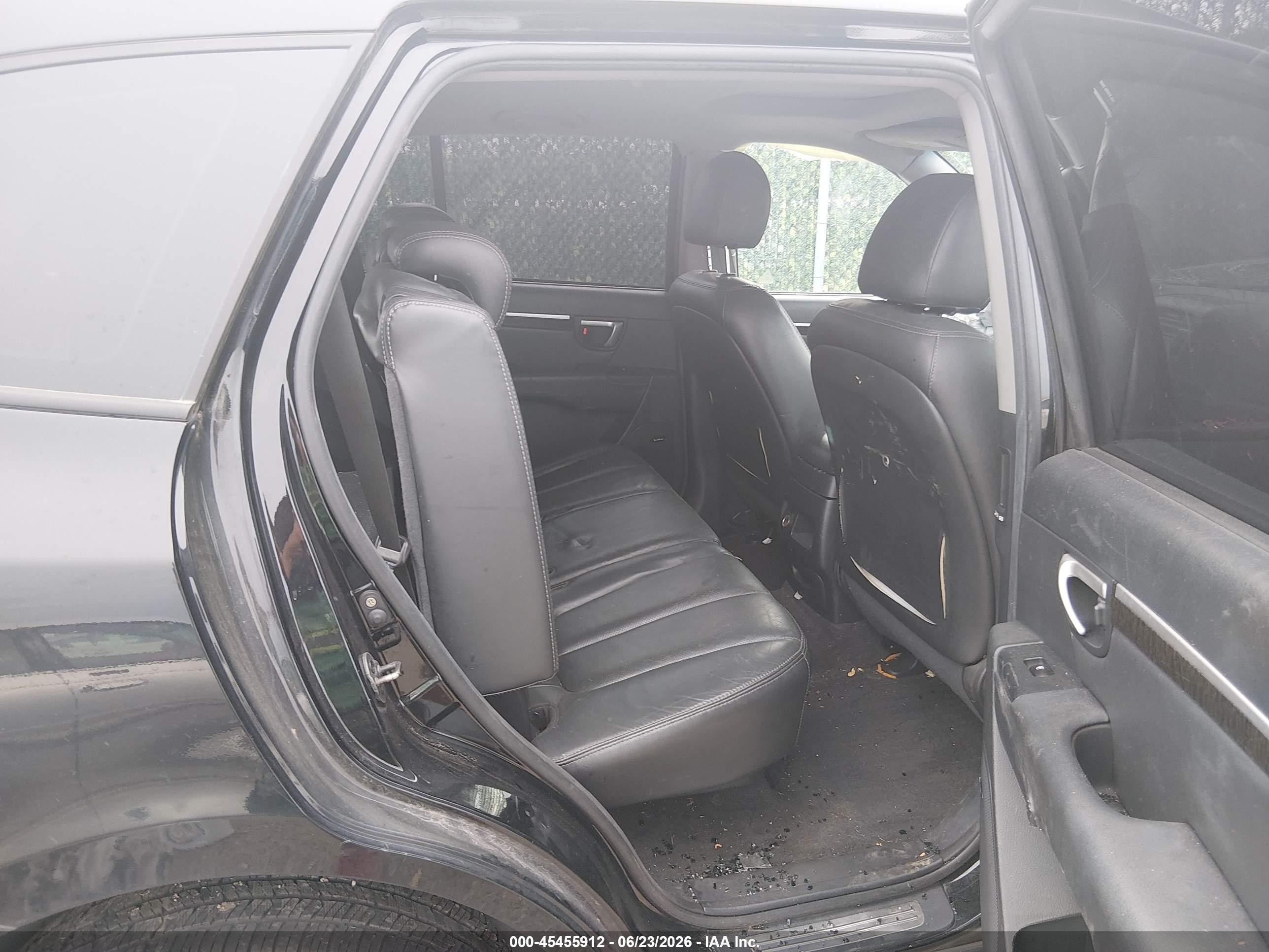 2008 Hyundai Santa Fe Limited/se Black vin: 5NMSH73E28H135901